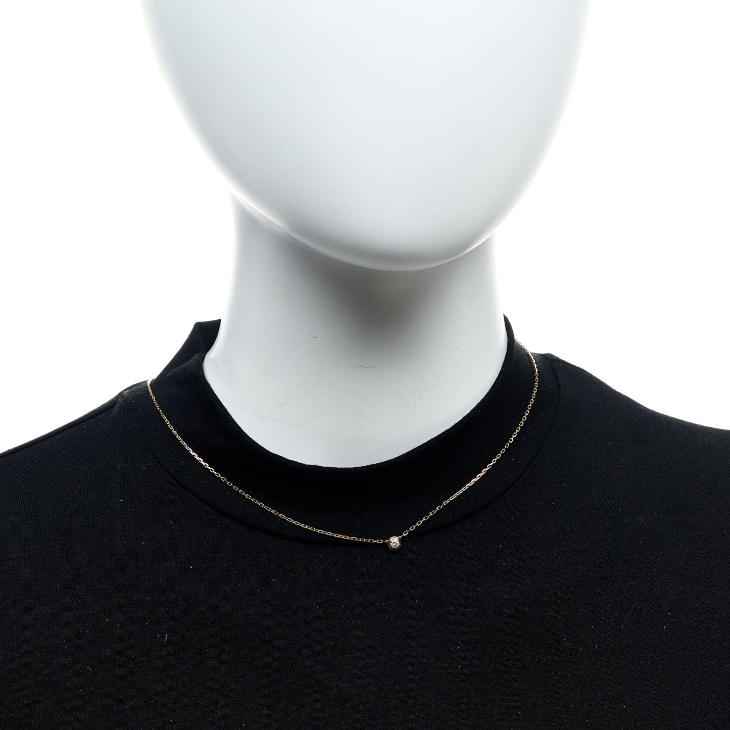 18K Yellow Gold Diamond SM D'Amour Pendant Necklace