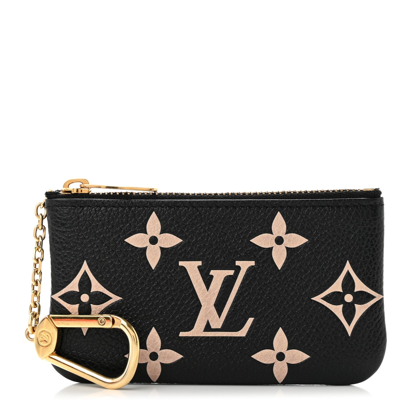 Empreinte Monogram Giant Key Pouch Black Beige