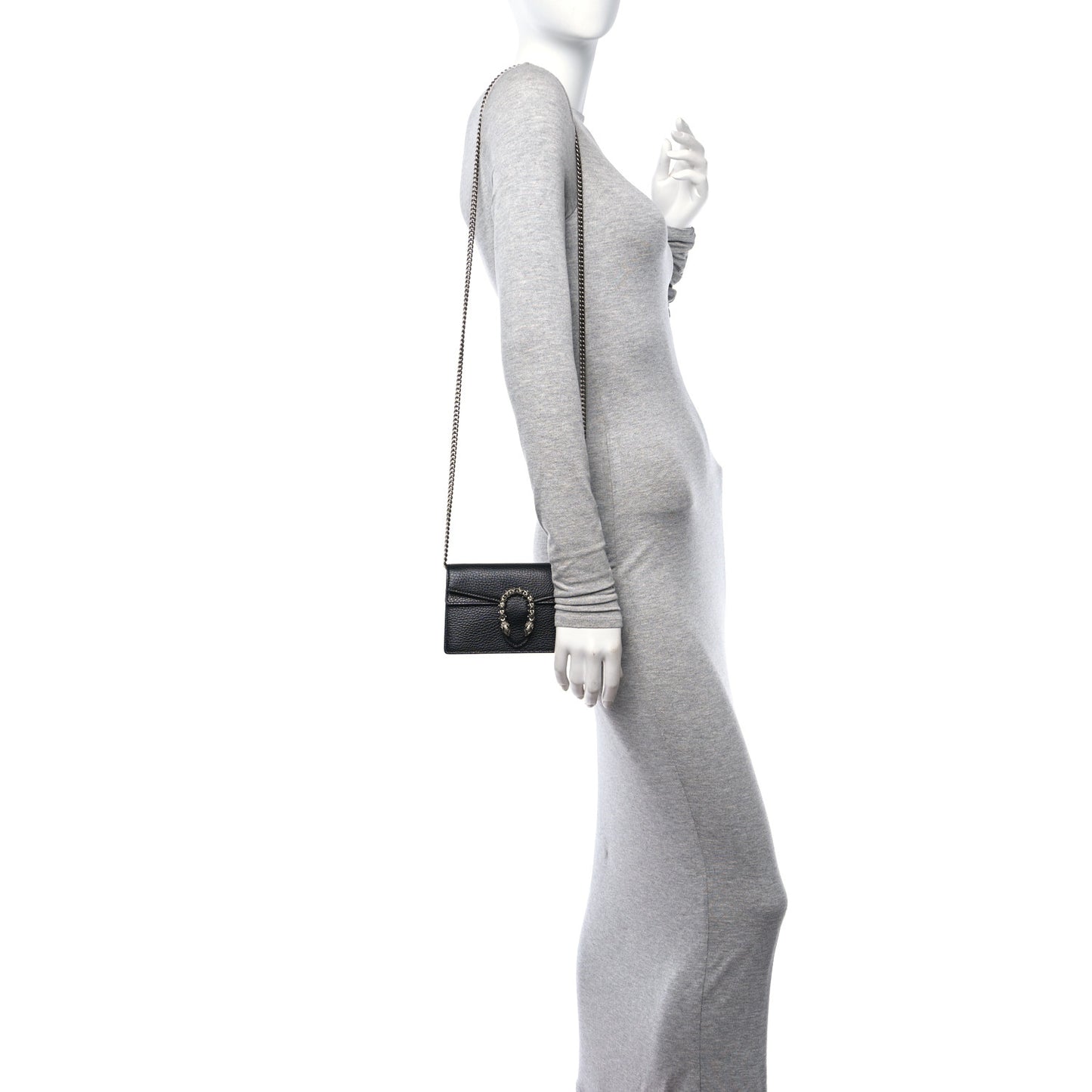 Calfskin Super Mini Dionysus Shoulder Bag Black