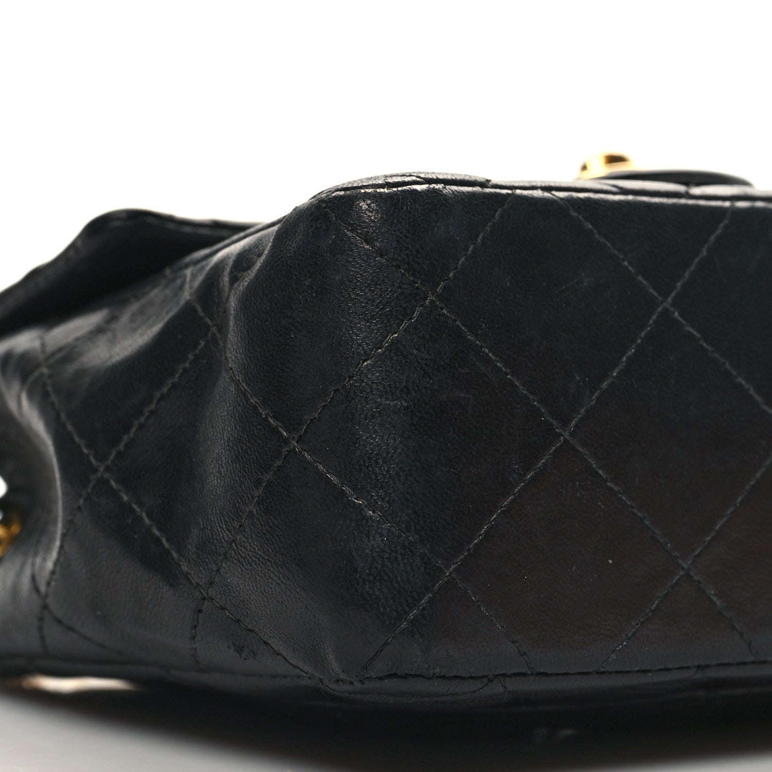 Chanel Lambskin Quilted Mini Square Flap Black 9 of 13