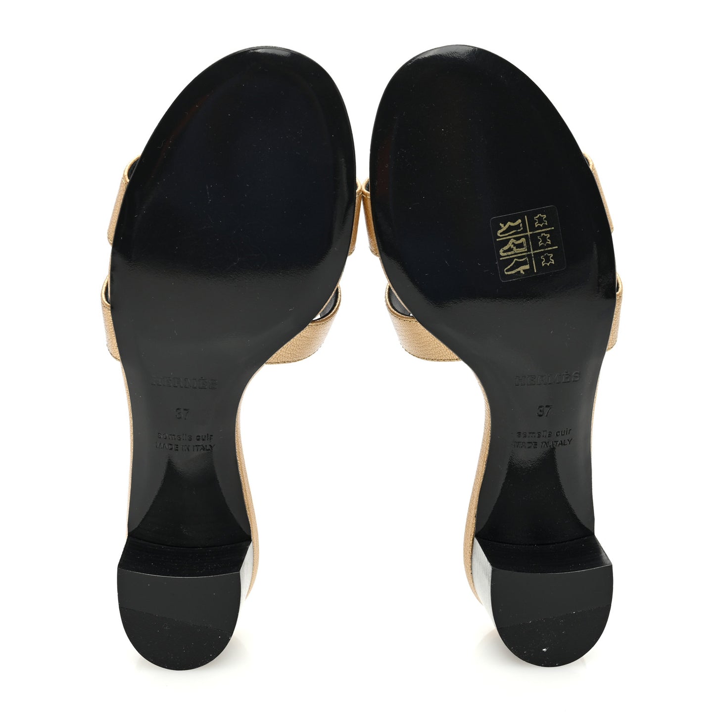 Metallic Goatskin Oasis Sandals 37 Dore