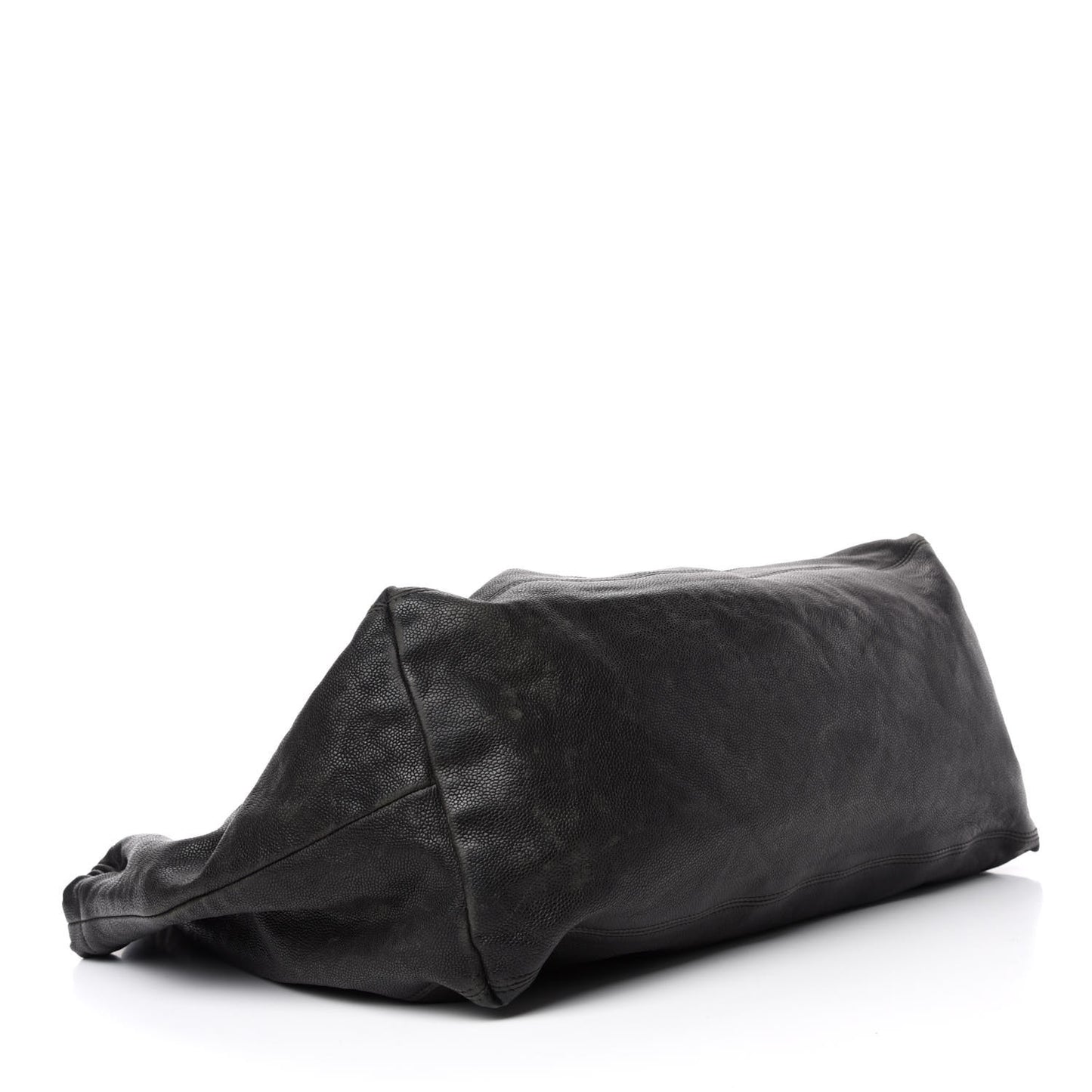 Distressed Caviar XL Coco Cabas Black