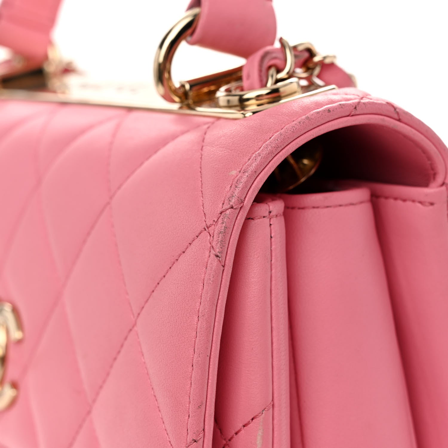 Chanel Lambskin Quilted Small Trendy CC Flap Dual Handle Bag Light Pink 15 of 15