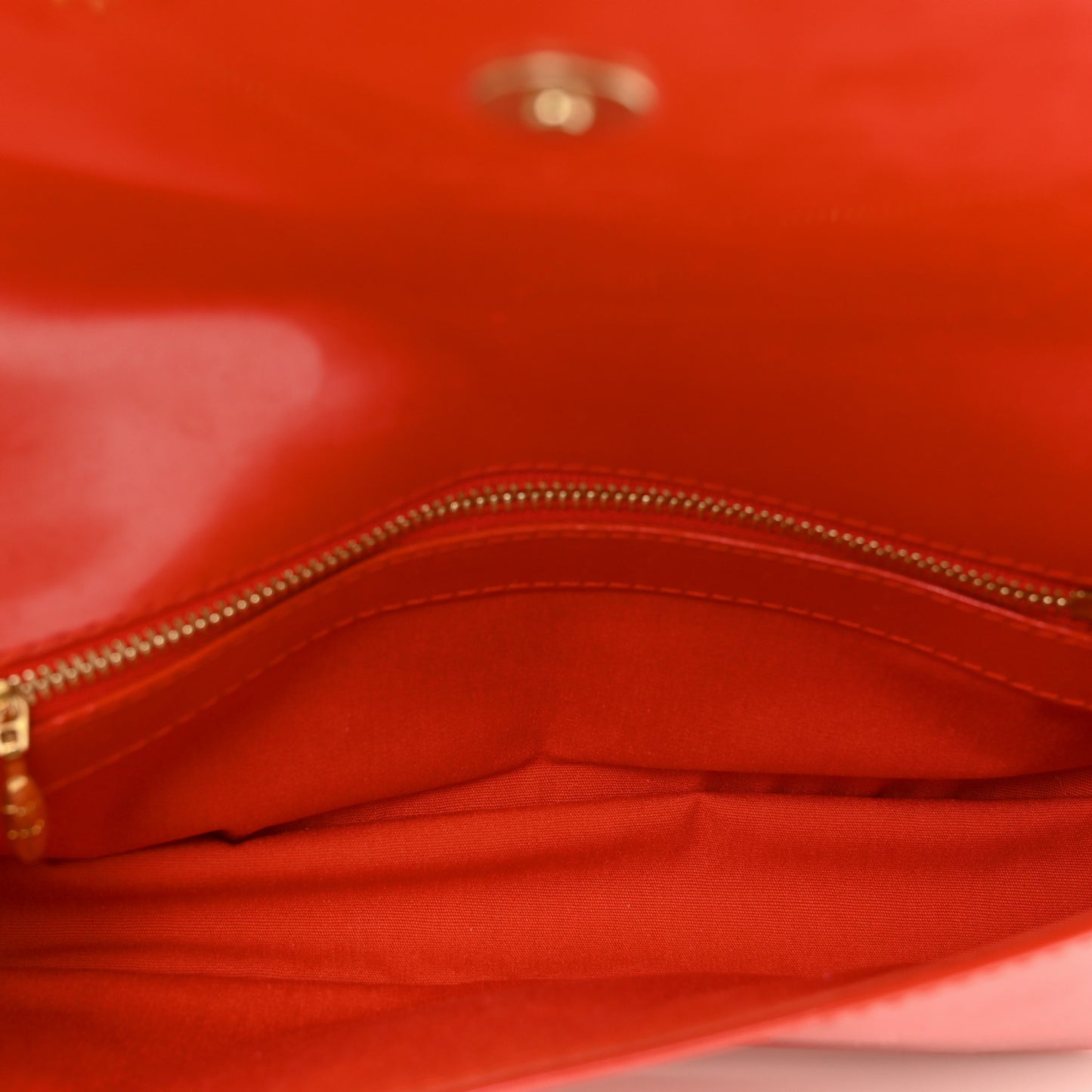 Patent Sobe Clutch Orange Sunset