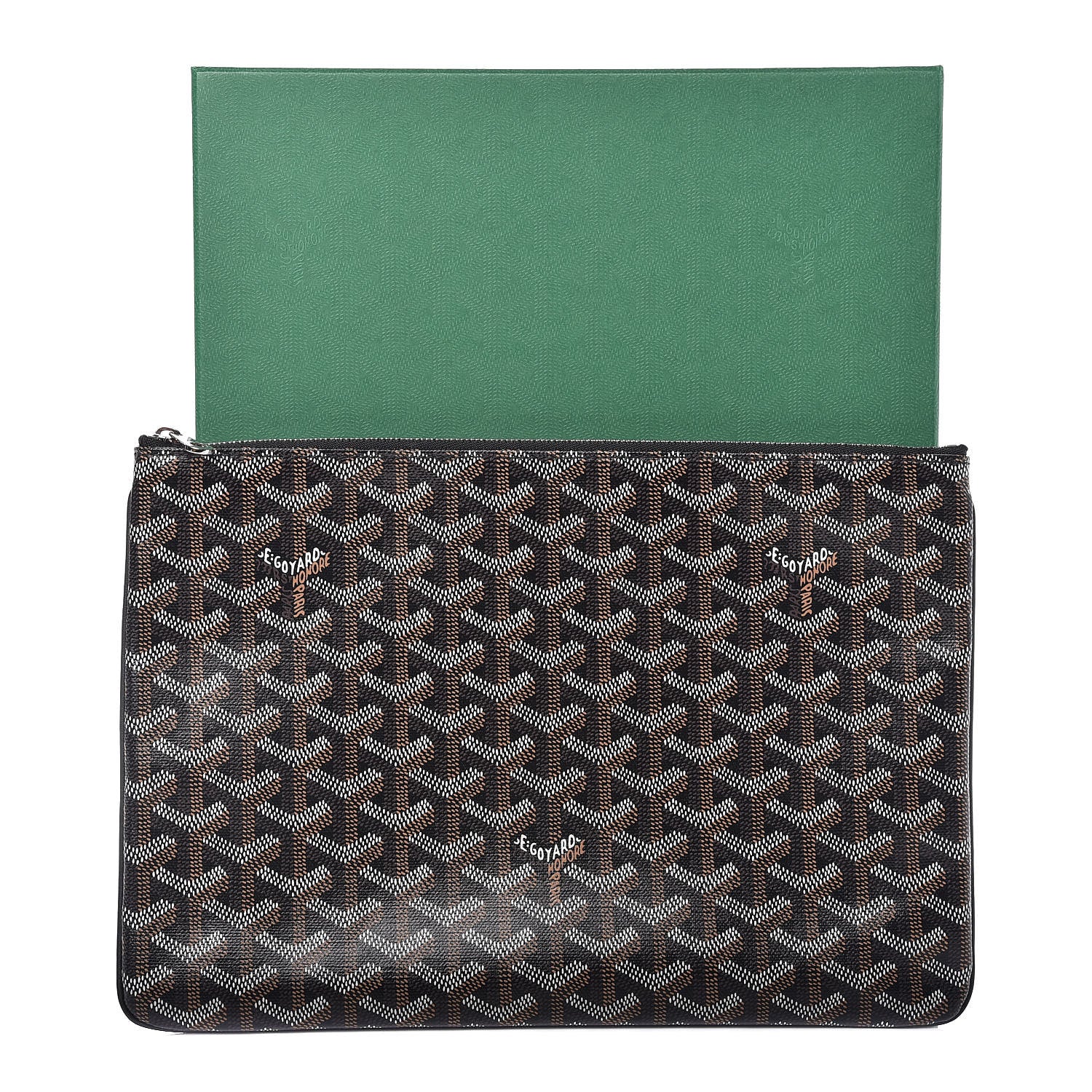 Goyard Goyardine Senat Pochette MM Black 9 of 9
