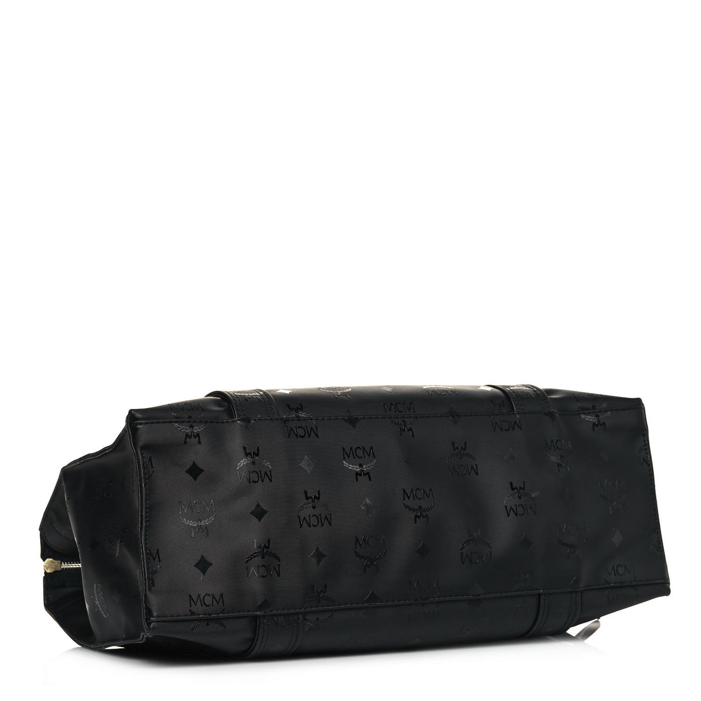 Monogram Coated Canvas Tote Bag Black