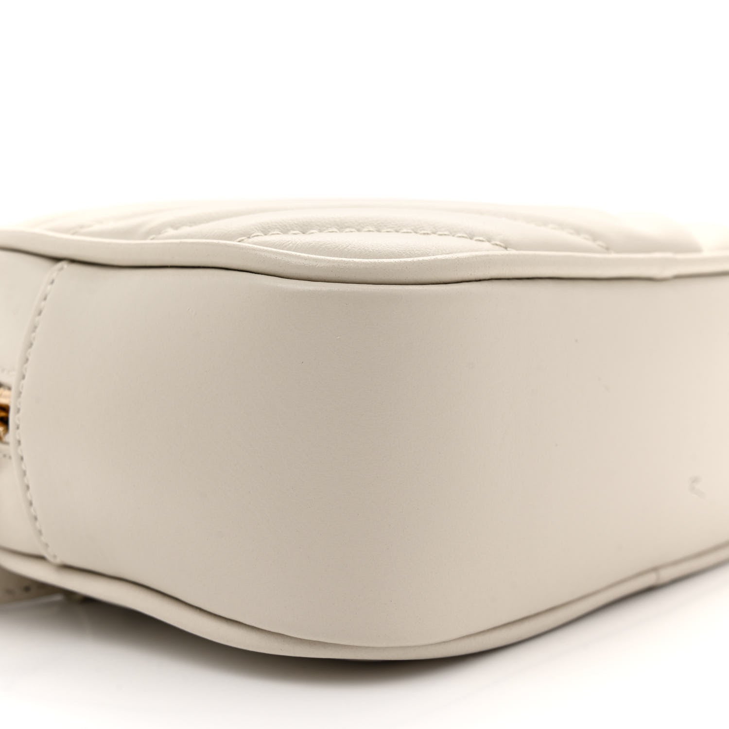 Saint Laurent Calfskin Matelasse Monogram Lou Belt Bag Ivory 9 of 12