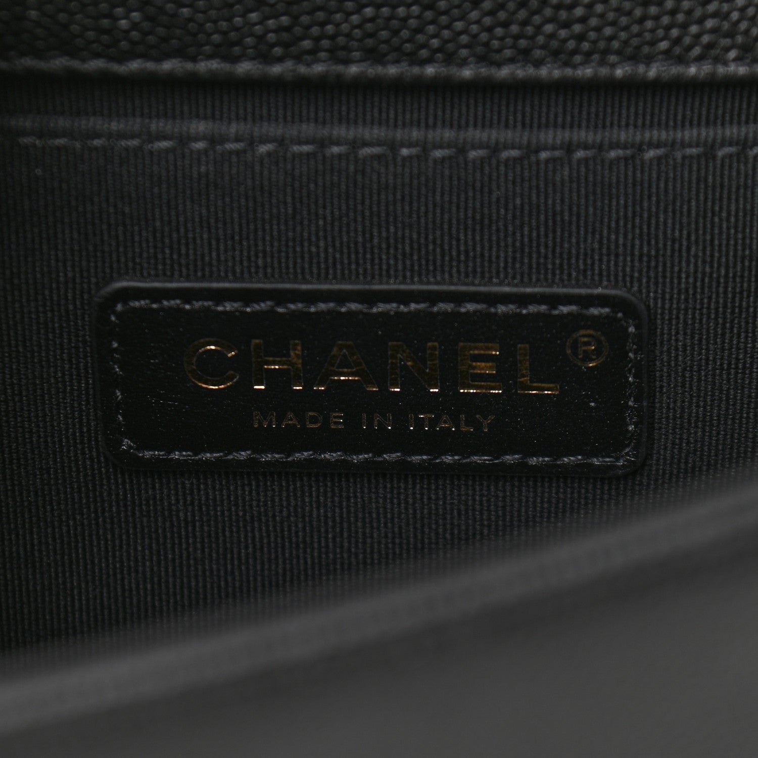 Chanel Caviar Chevron Quilted Small Boy Flap Black 7 of 11