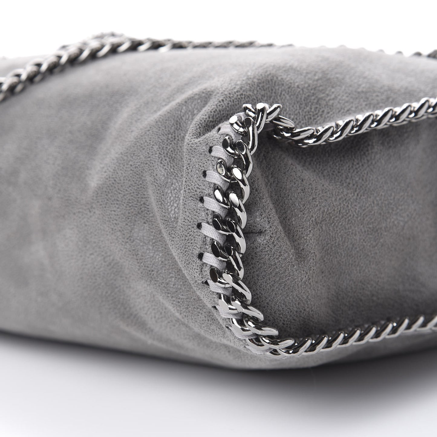 Shaggy Deer Small Falabella Tote Light Grey