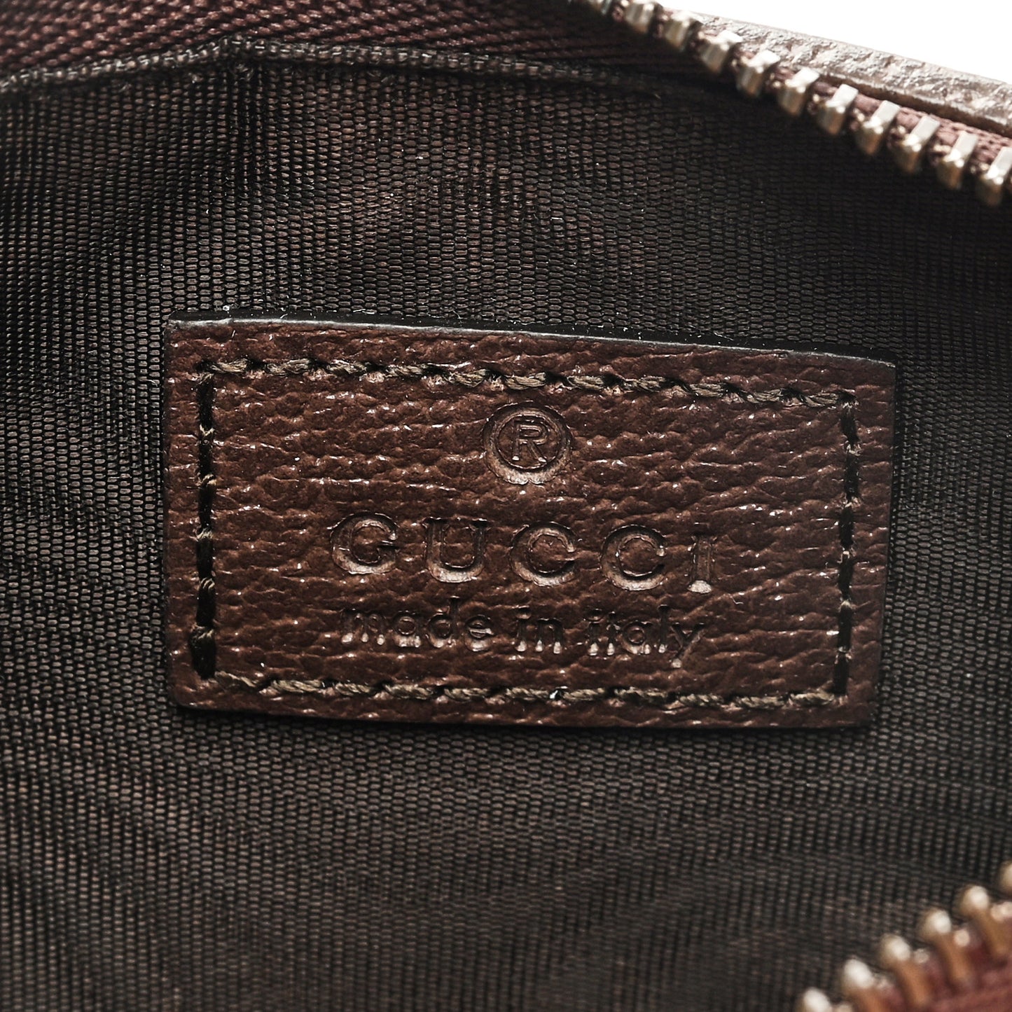GG Supreme Monogram Web Ophidia Coin Case Brown