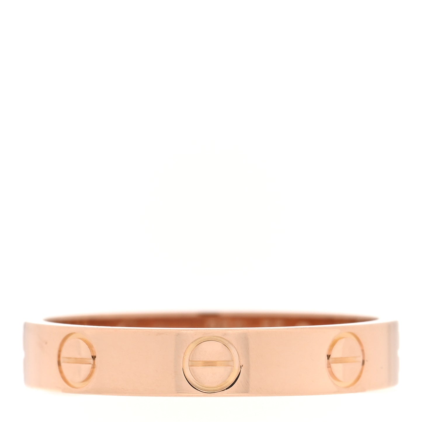 18K Pink Gold 3.5mm LOVE Wedding Band Ring 55 7.25
