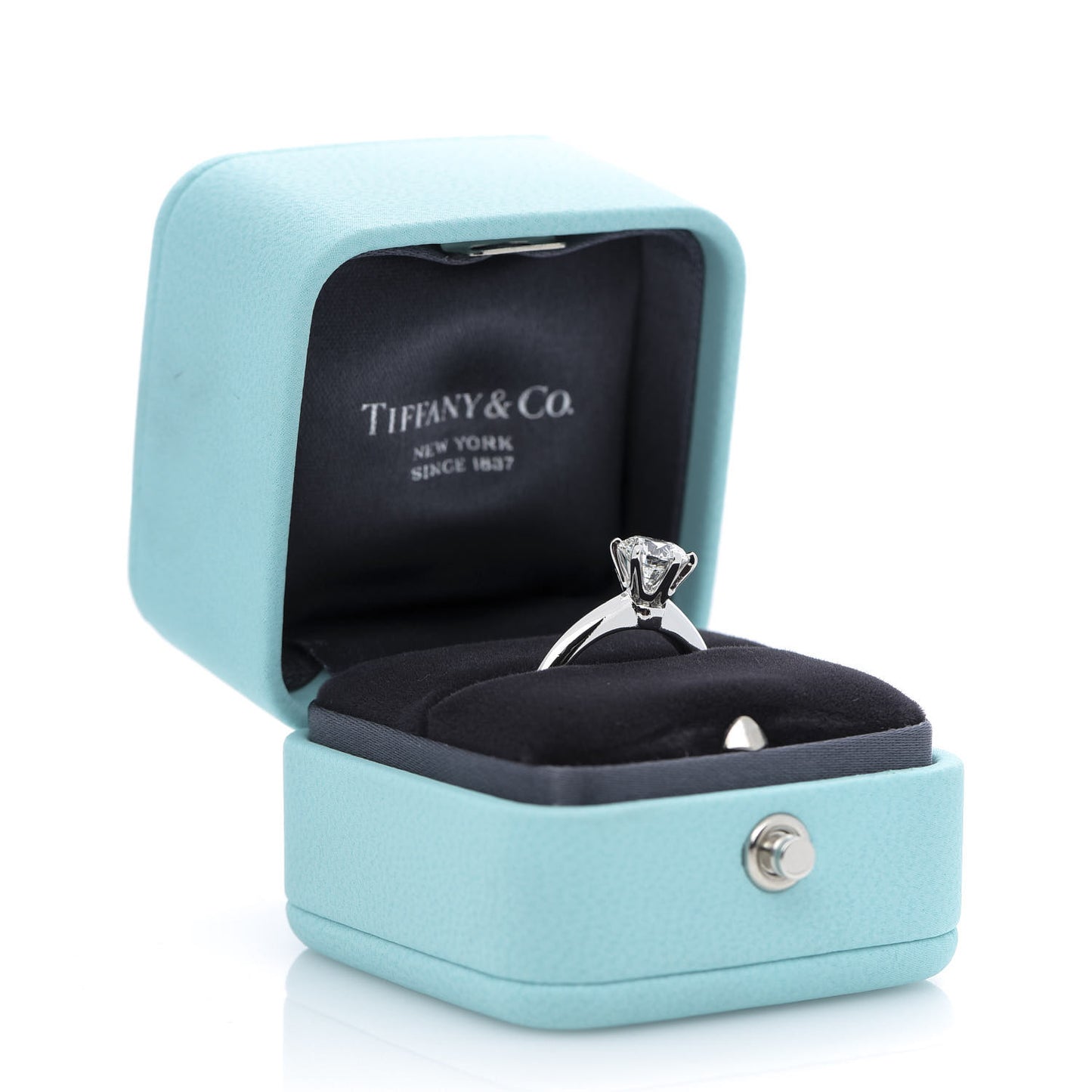 Platinum Diamond 1.00ct Solitaire Engagement Ring 53 6.5