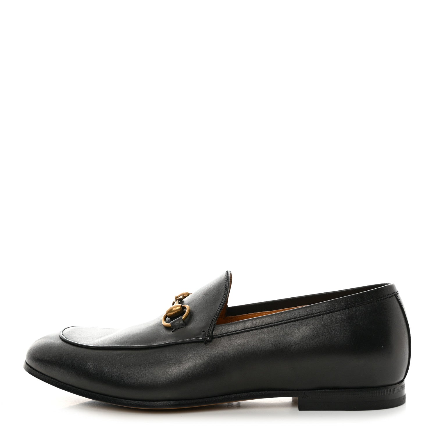 Gucci Calfskin Horsebit Mens Jordaan Loafers 8 Black 1 of 8