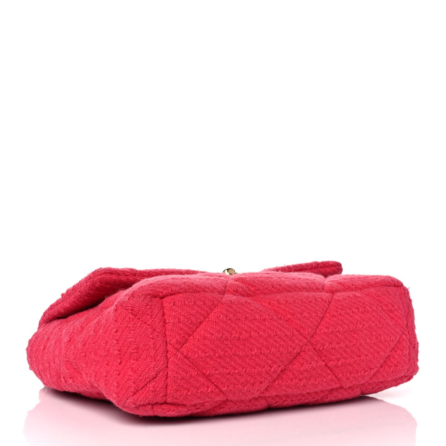 Tweed Quilted Large Chanel 19 Flap Pink