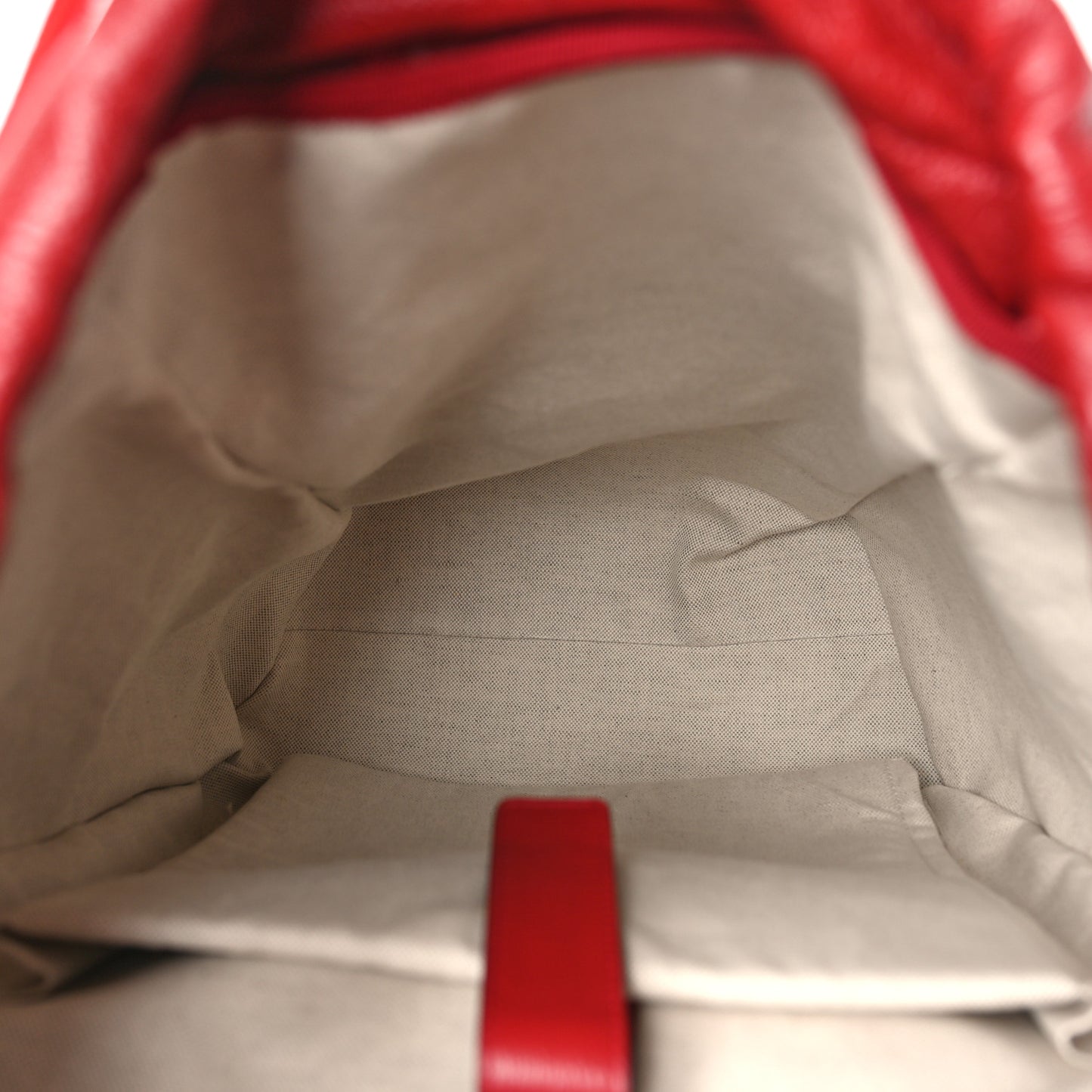 Grained Calfskin Medium Ophidia Double Buckle Backpack Red