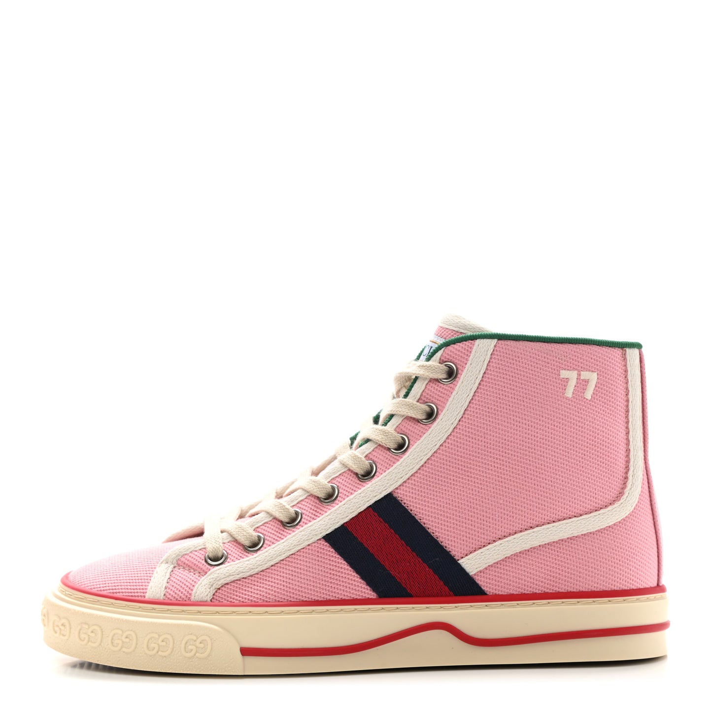 Canvas Web Womens 1977 Tennis High Top Sneakers 36.5 Wild Rose Mystic White