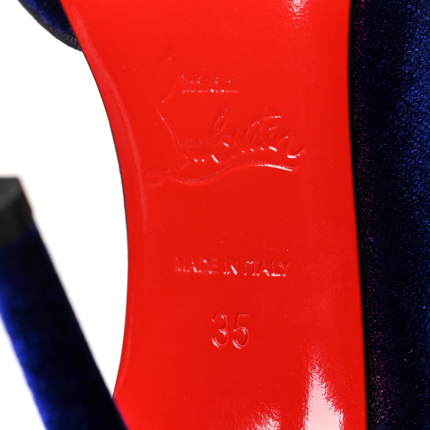 Veau Velours Iriza 100 Pumps 35 Blueberry