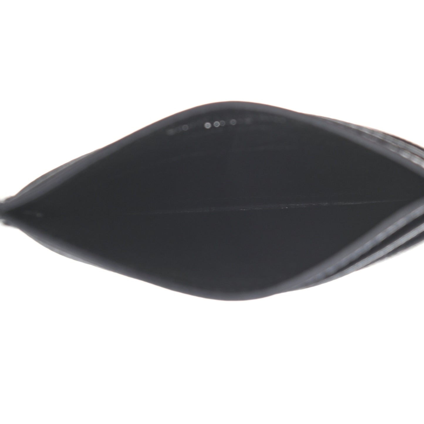 Grain De Poudre Matelasse Chevron Monogram Credit Card Case Navy