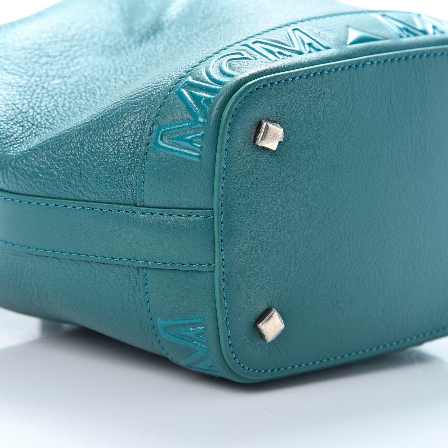 Goatskin Milano Drawstring Mini Bag Deep Lagoon