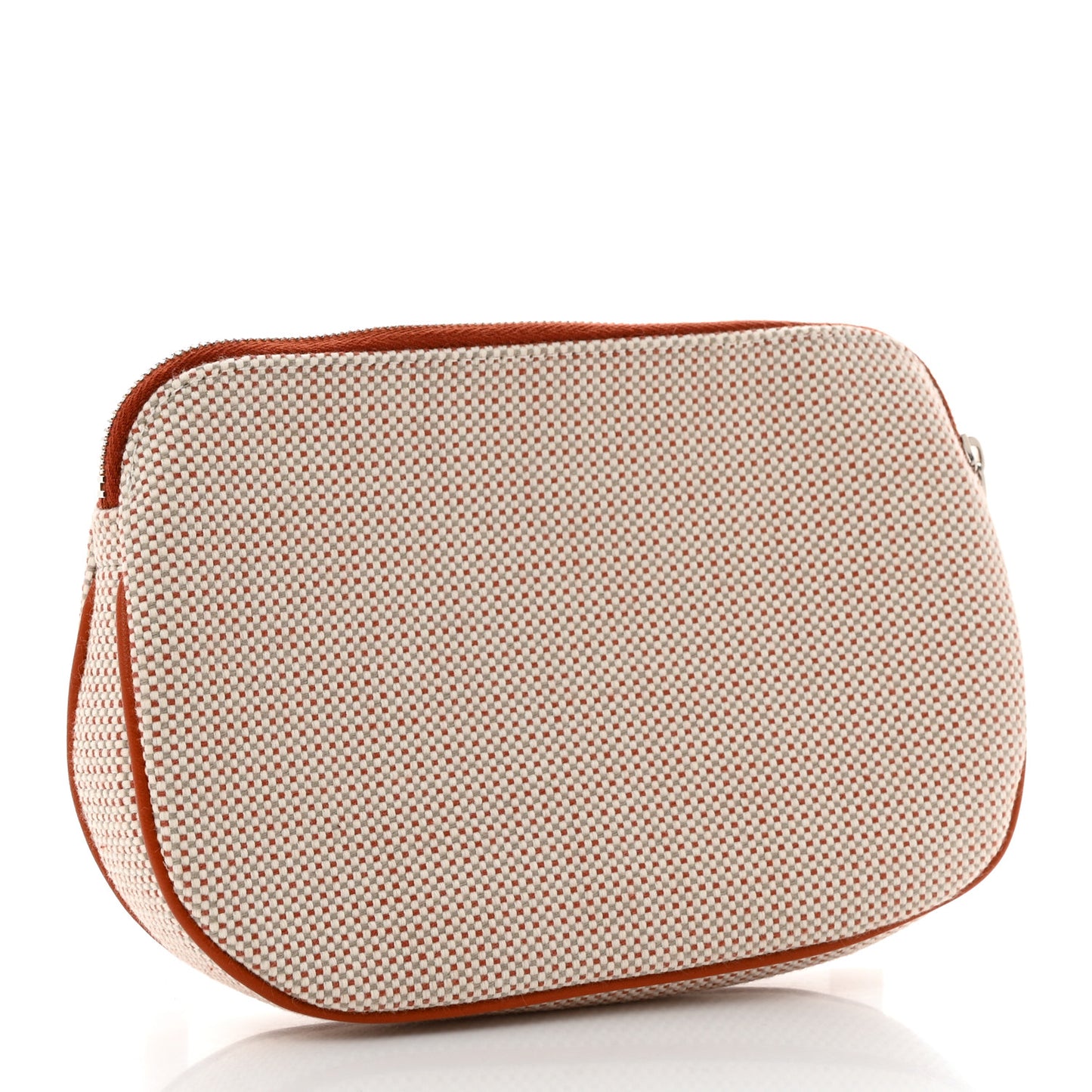 Tricolor Canvas Echappee Case Cognac