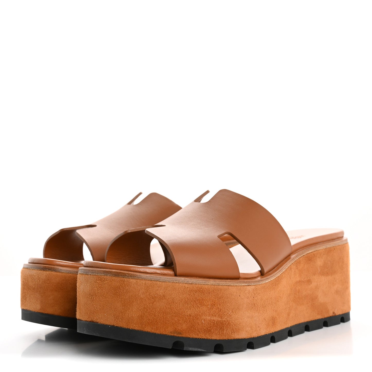 Calfskin Suede Goatskin Eze 30 Sandals 41 Naturel
