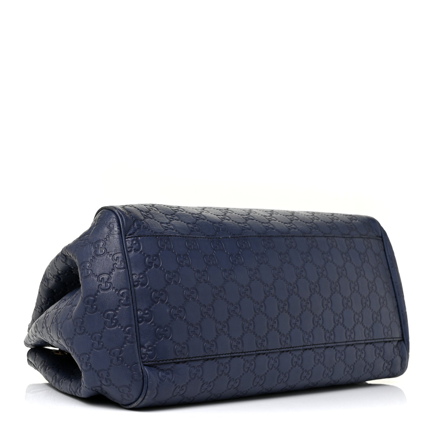 Gucci Guccissima Medium Emily Shoulder Bag Blue 3 of 21