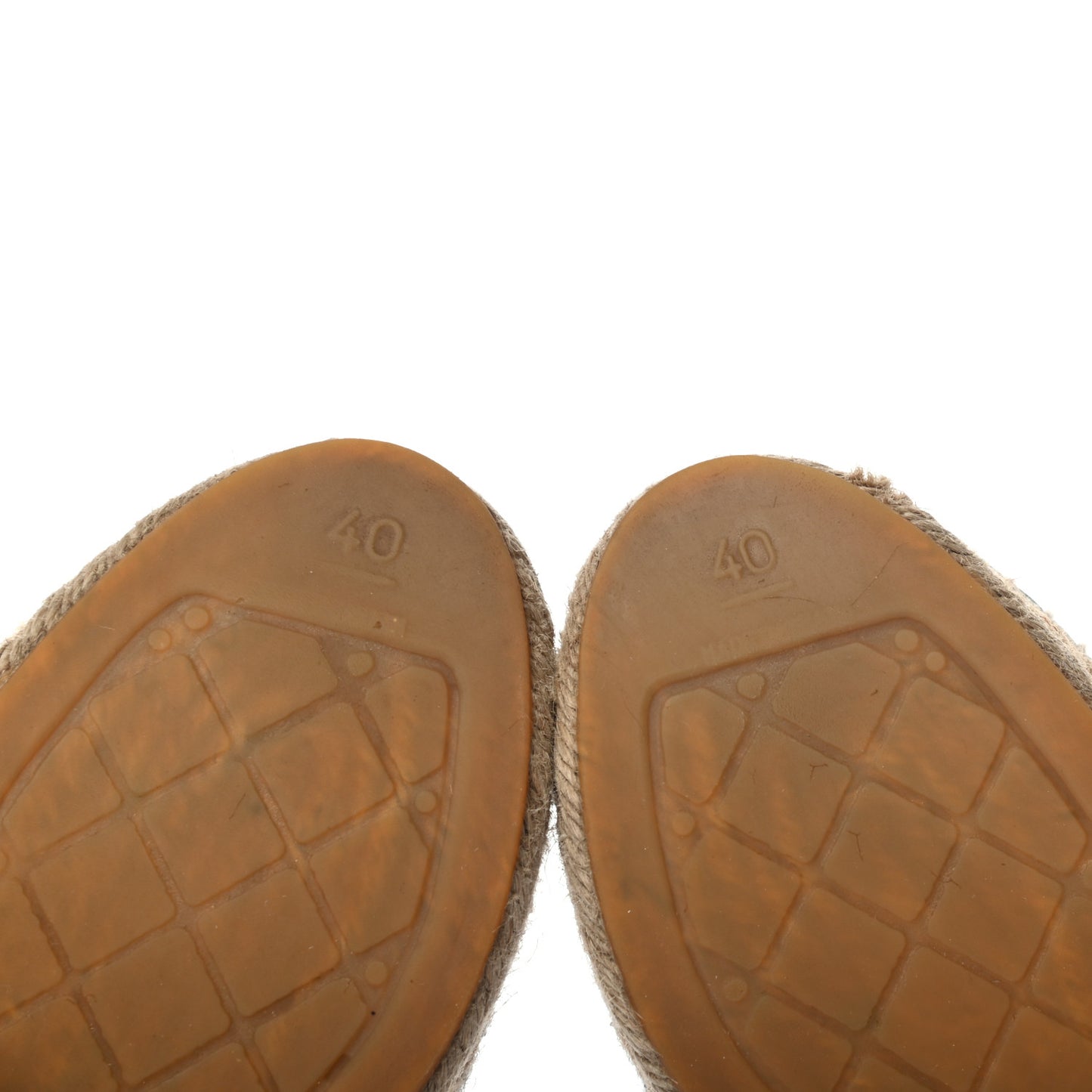 Metallic Tweed Lambskin CC Espadrilles 40 Blue Black Silver