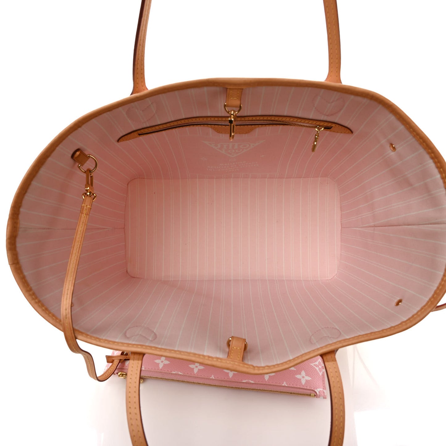 Monogram Giant By The Pool Neverfull MM Light Pink