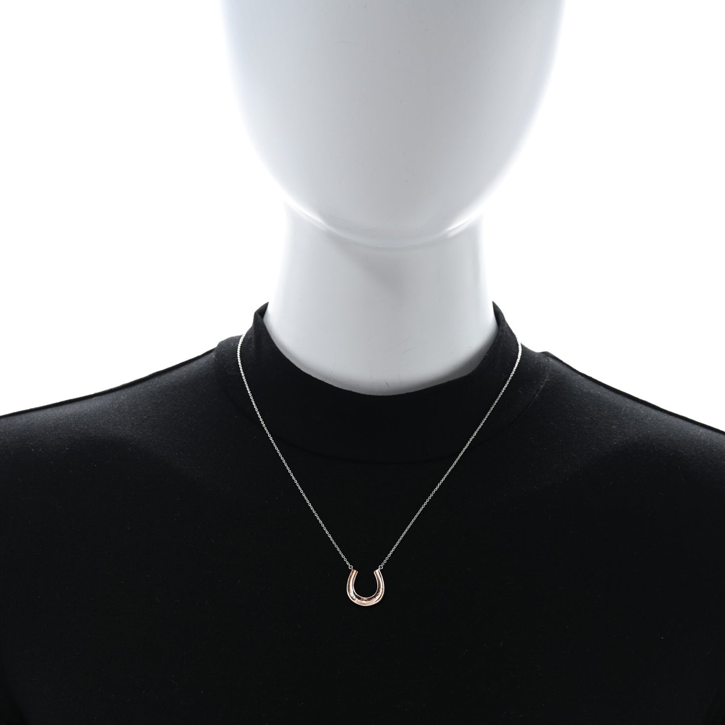 Sterling Silver Rubedo 1837 Horseshoe Pendant Necklace