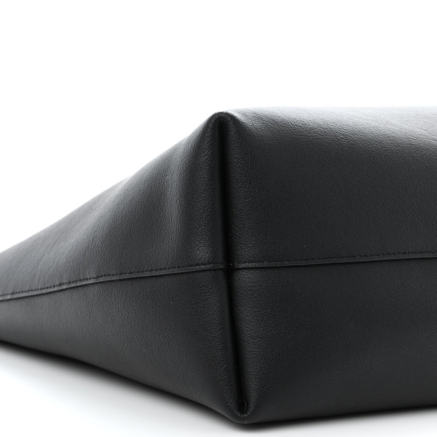 Calfskin Large Shopping Tote Black