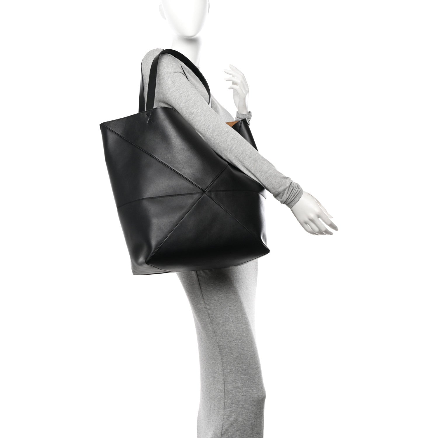 Loewe Shiny Calfskin Large Puzzle Fold Black 2 of 10
