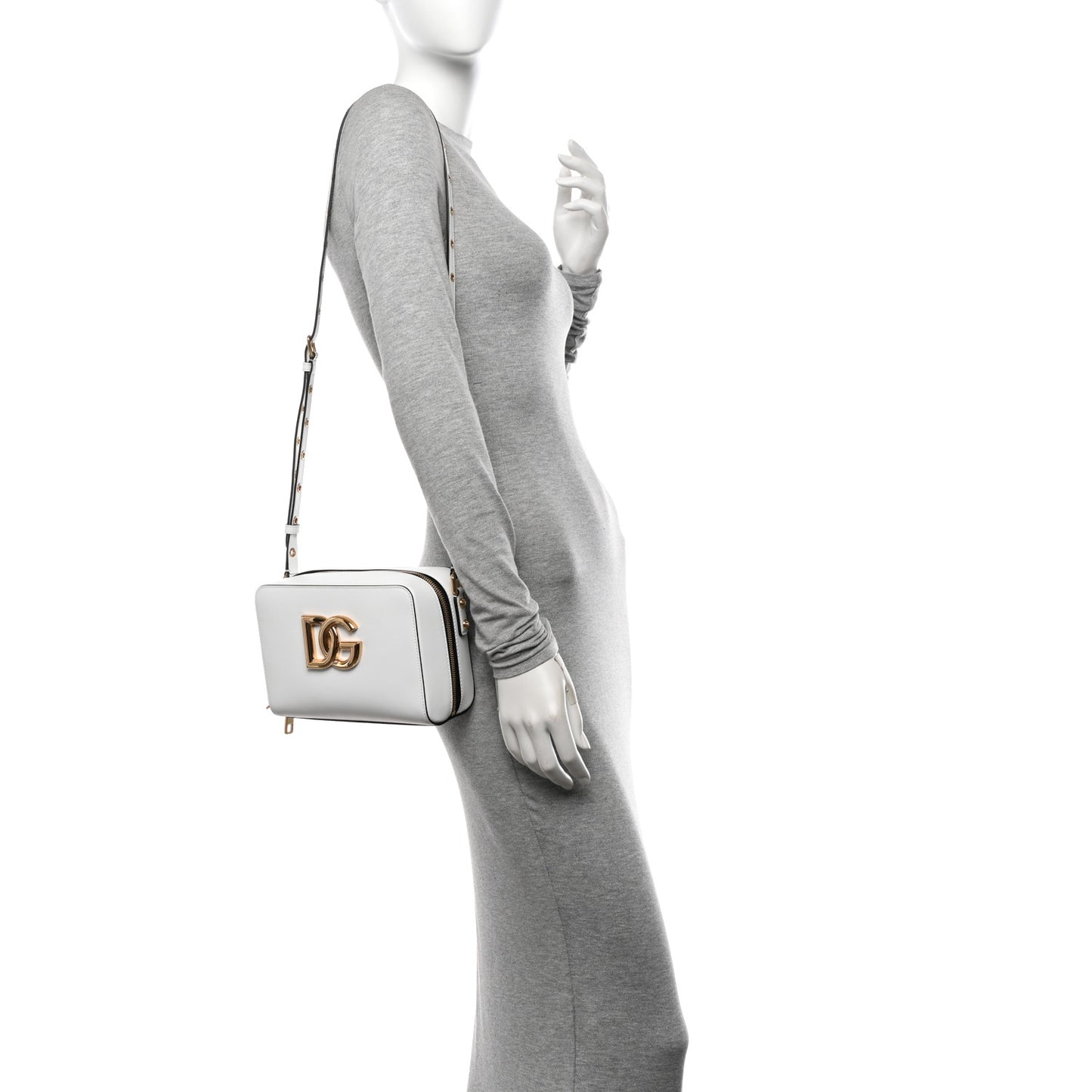 Calfskin 3.5 Camera Crossbody Bag White