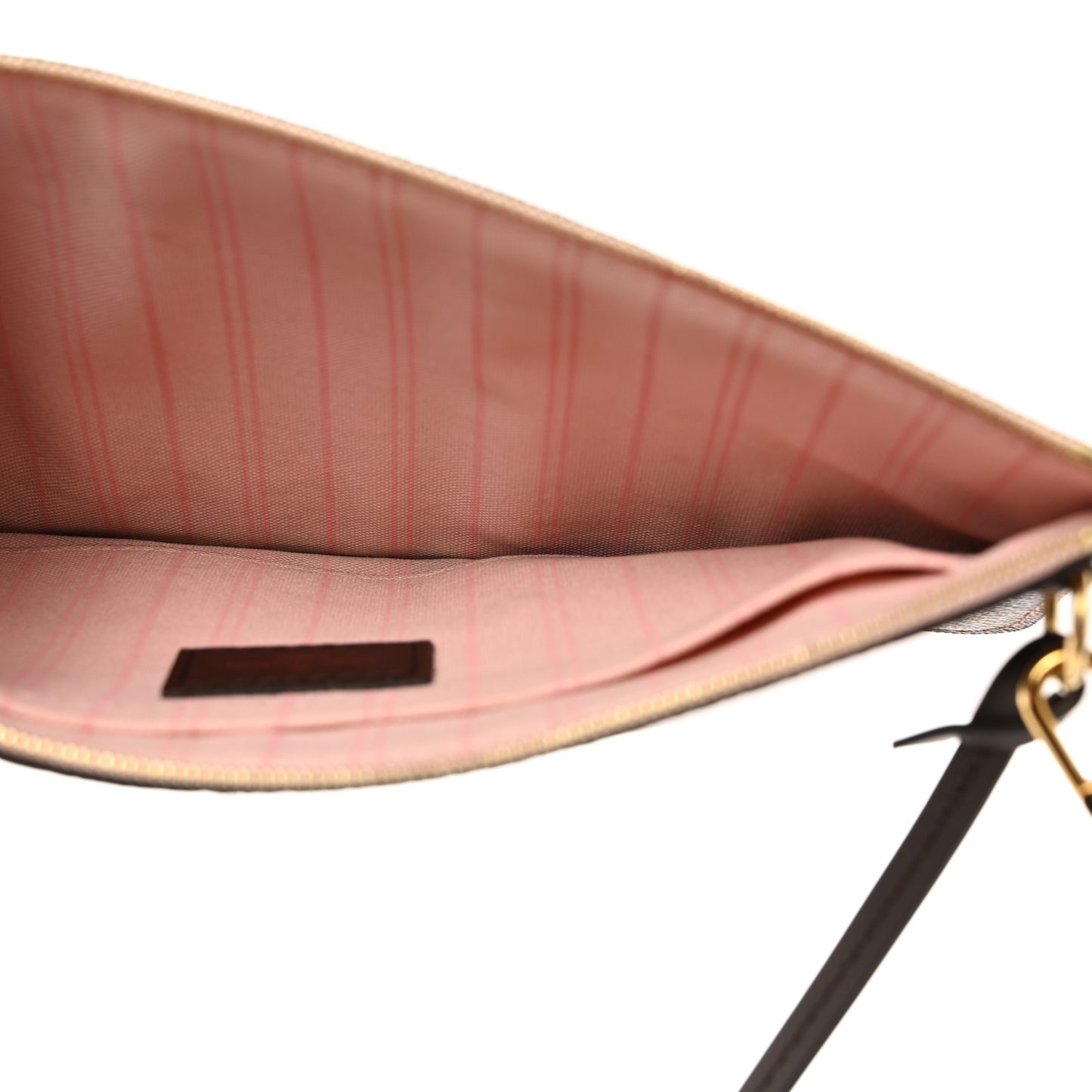 Damier Ebene Neverfull MM GM Pochette Rose Ballerine