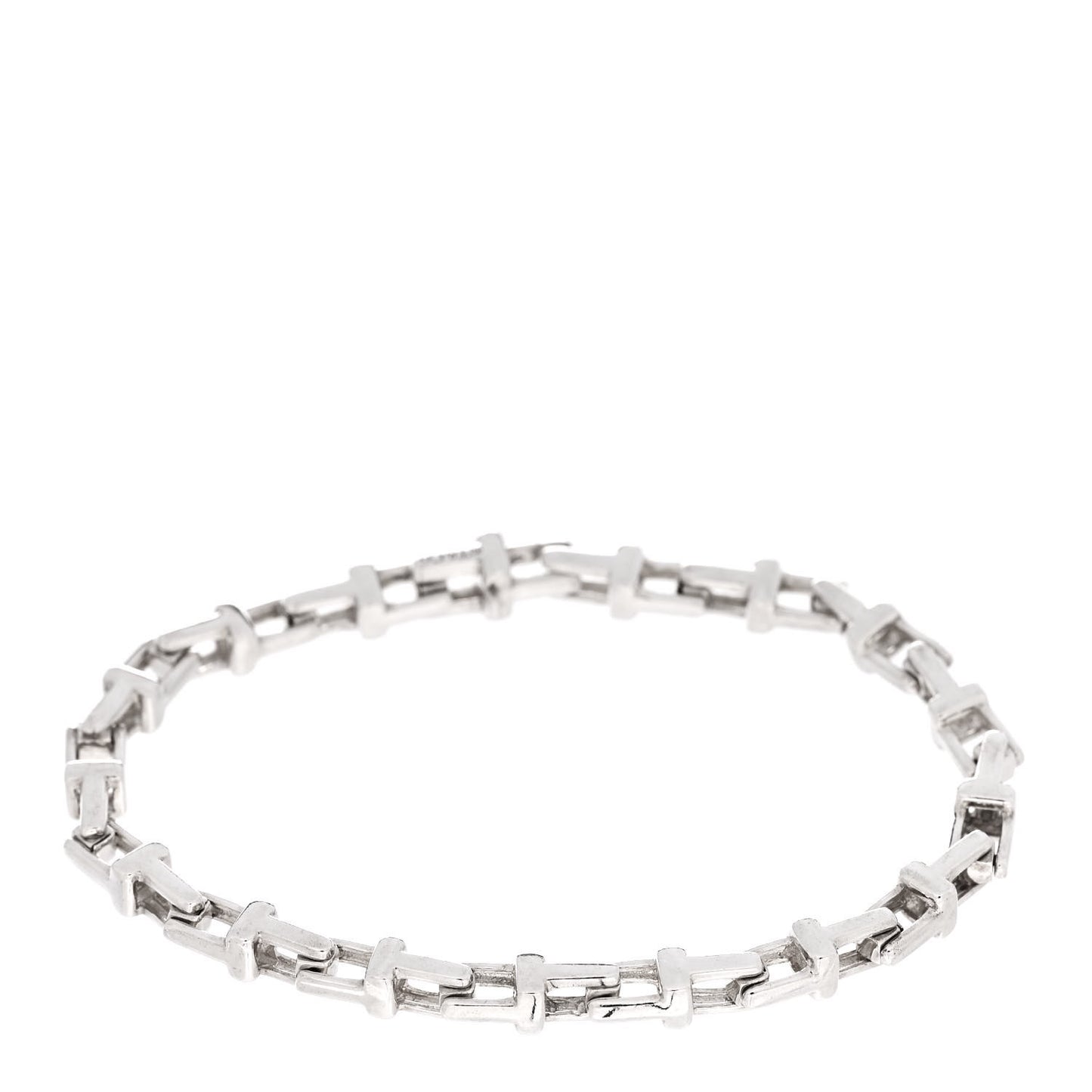 Sterling Silver Narrow T Chain Bracelet