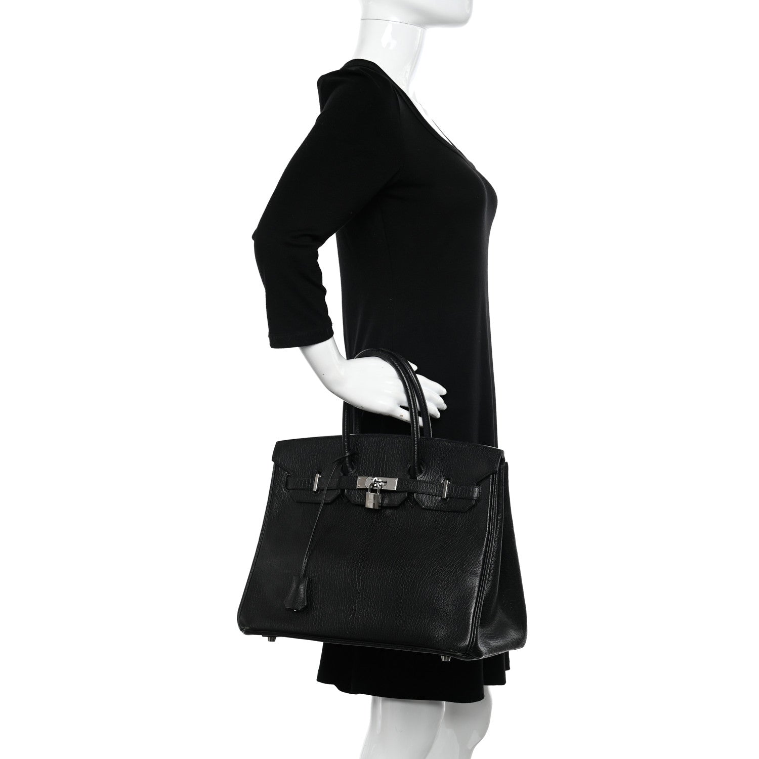 Hermes Chevre de Coromandel Birkin 35 Black 2 of 18