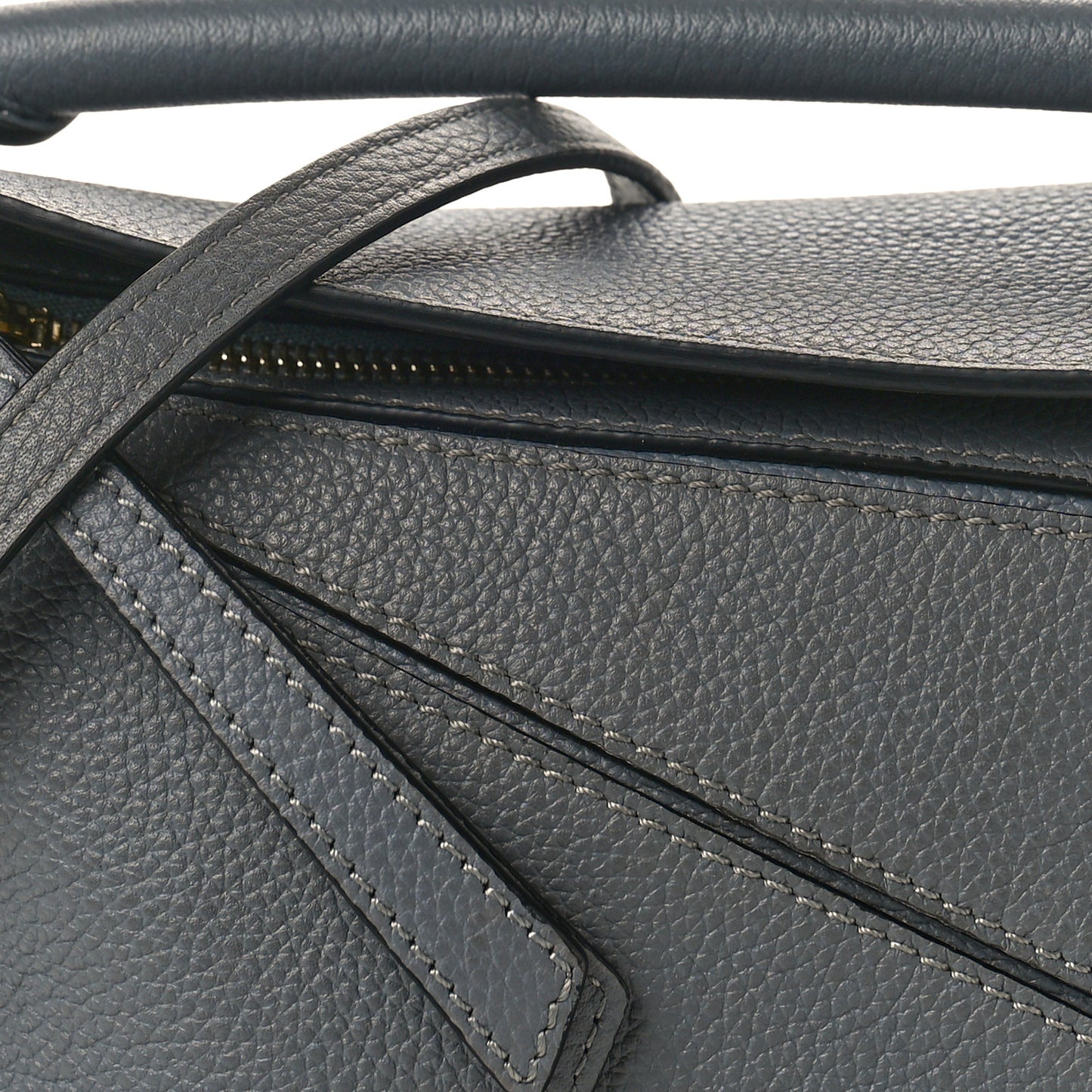 Soft Grained Calfskin Mini Puzzle Bag Gunmetal