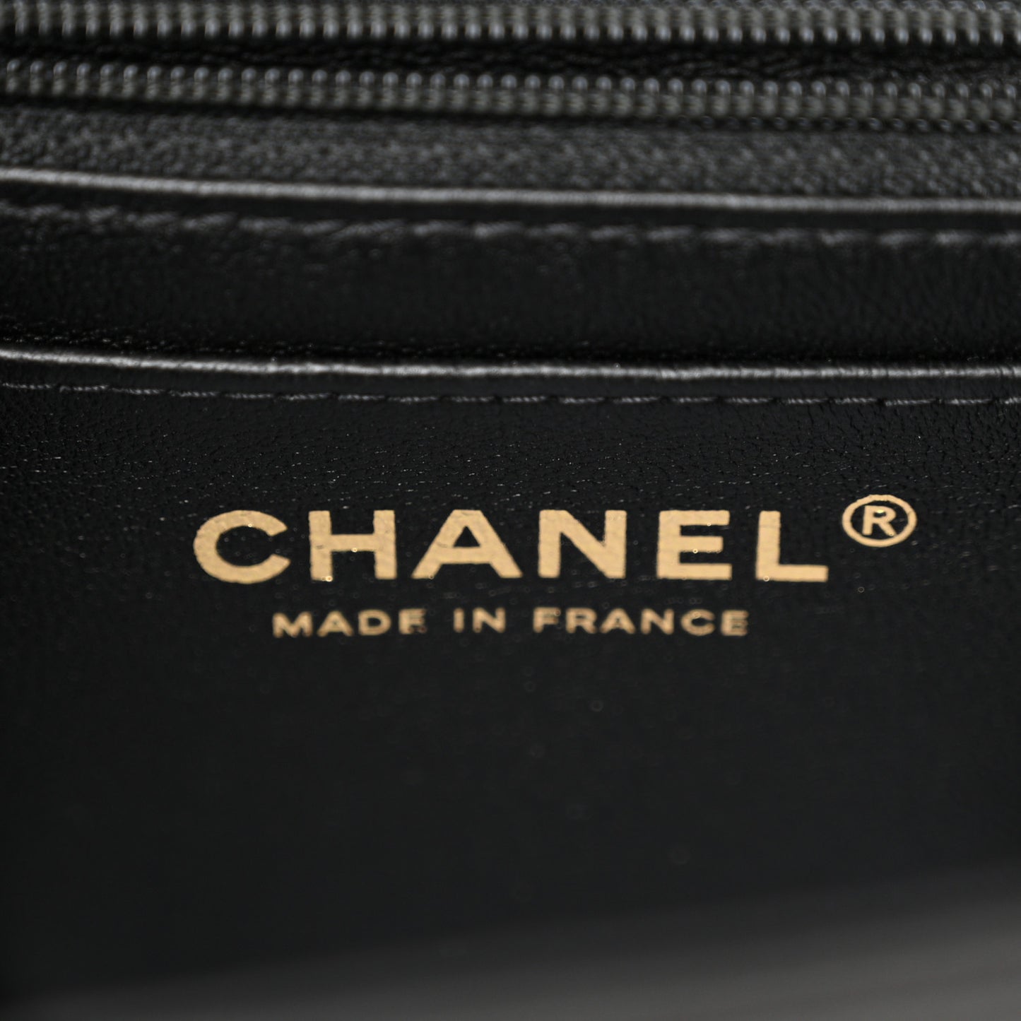 Lambskin Resin Crystal Square Quilted Mini Monacoco Flap Black