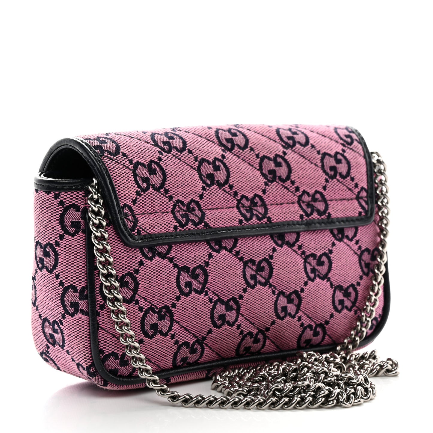 Monogram Multicolor Matelasse Diagonal Floral Embroidered Super Mini GG Marmont Shoulder Bag Pink Blue Ivory Green Lilac