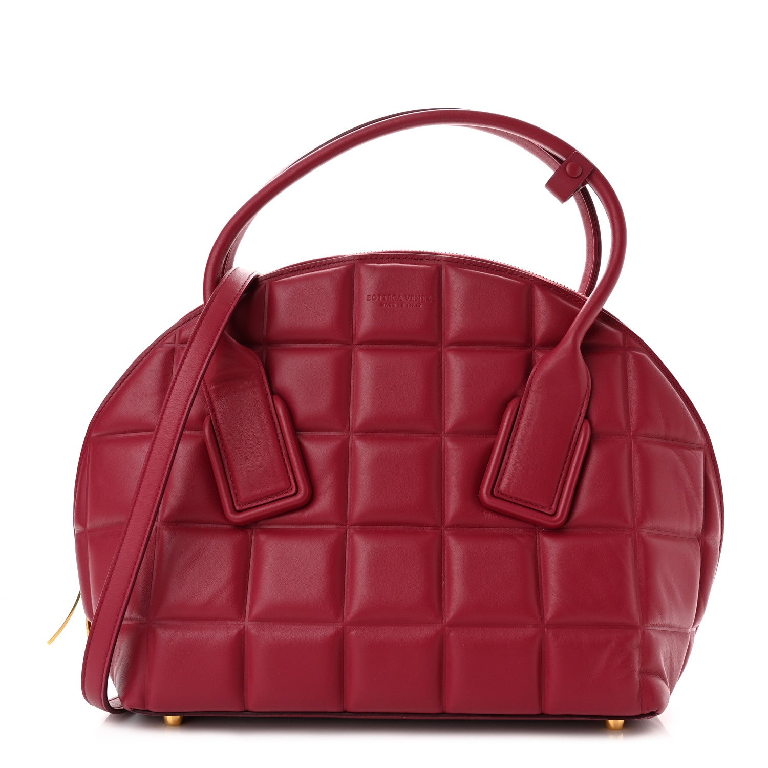 Bottega Veneta Butter Calfskin Padded Swoop Amaranto 1 of 9