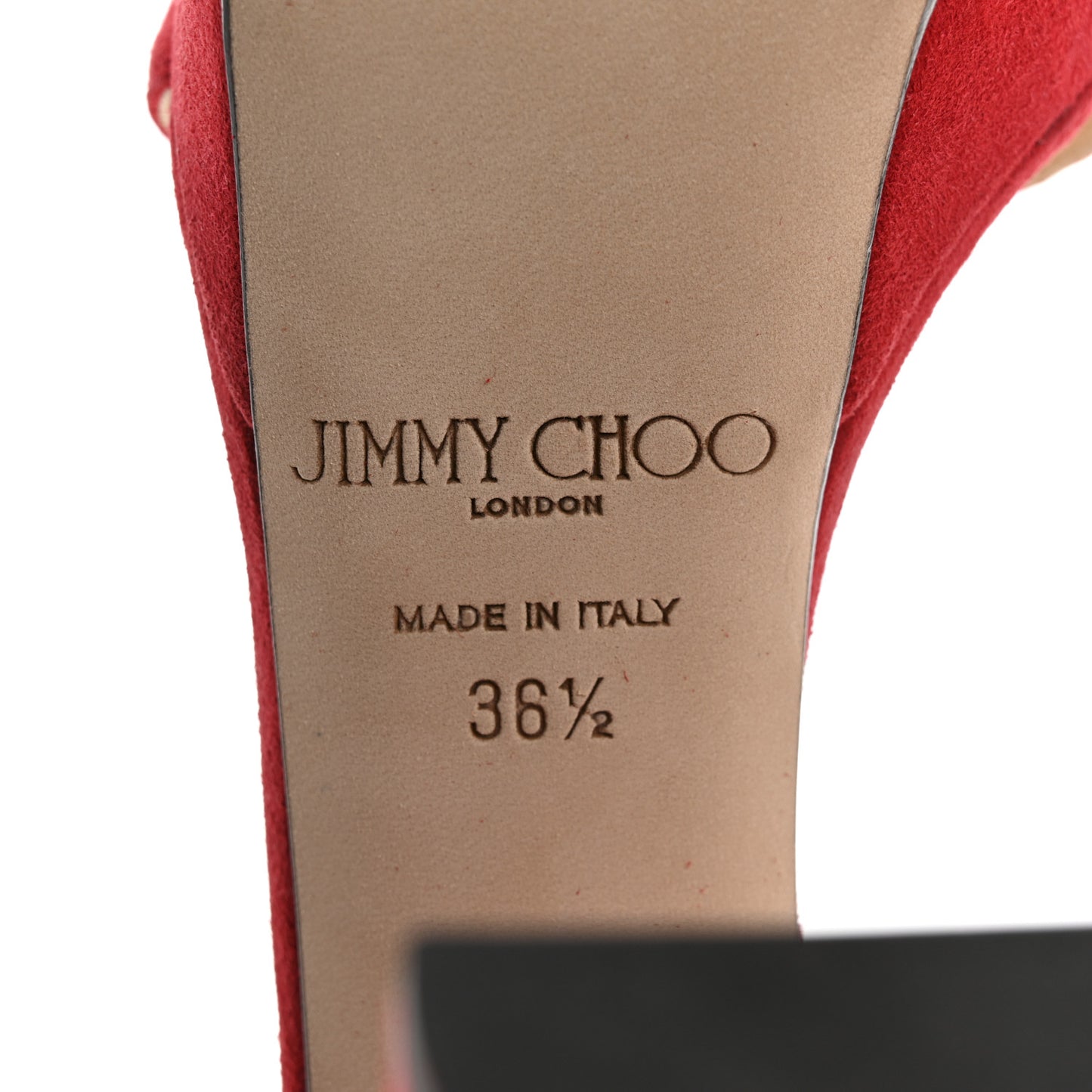 Soft Suede Kaytrin 120 Platform Sandals 36.5 Red