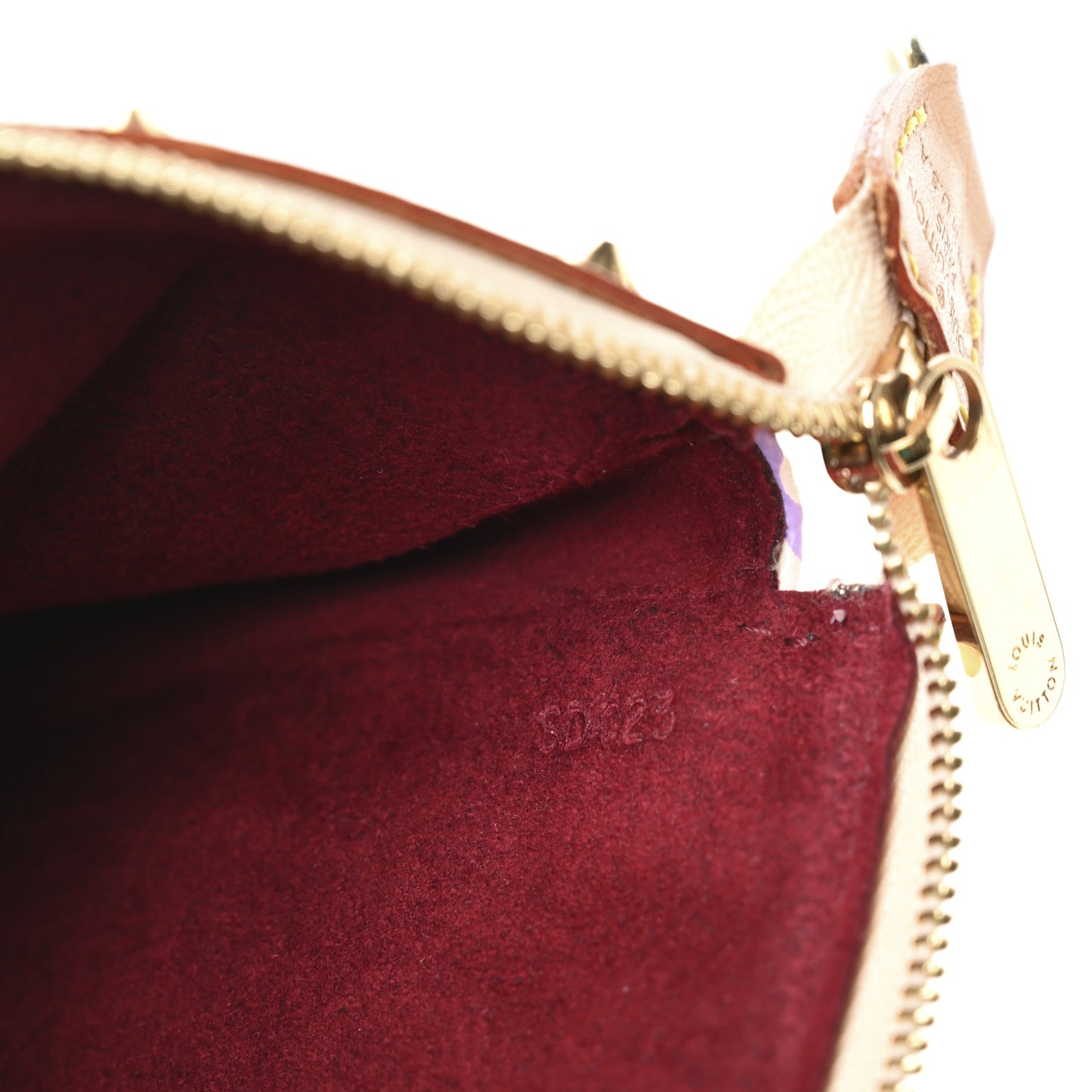 Monogram Multicolor Pochette Accessories White