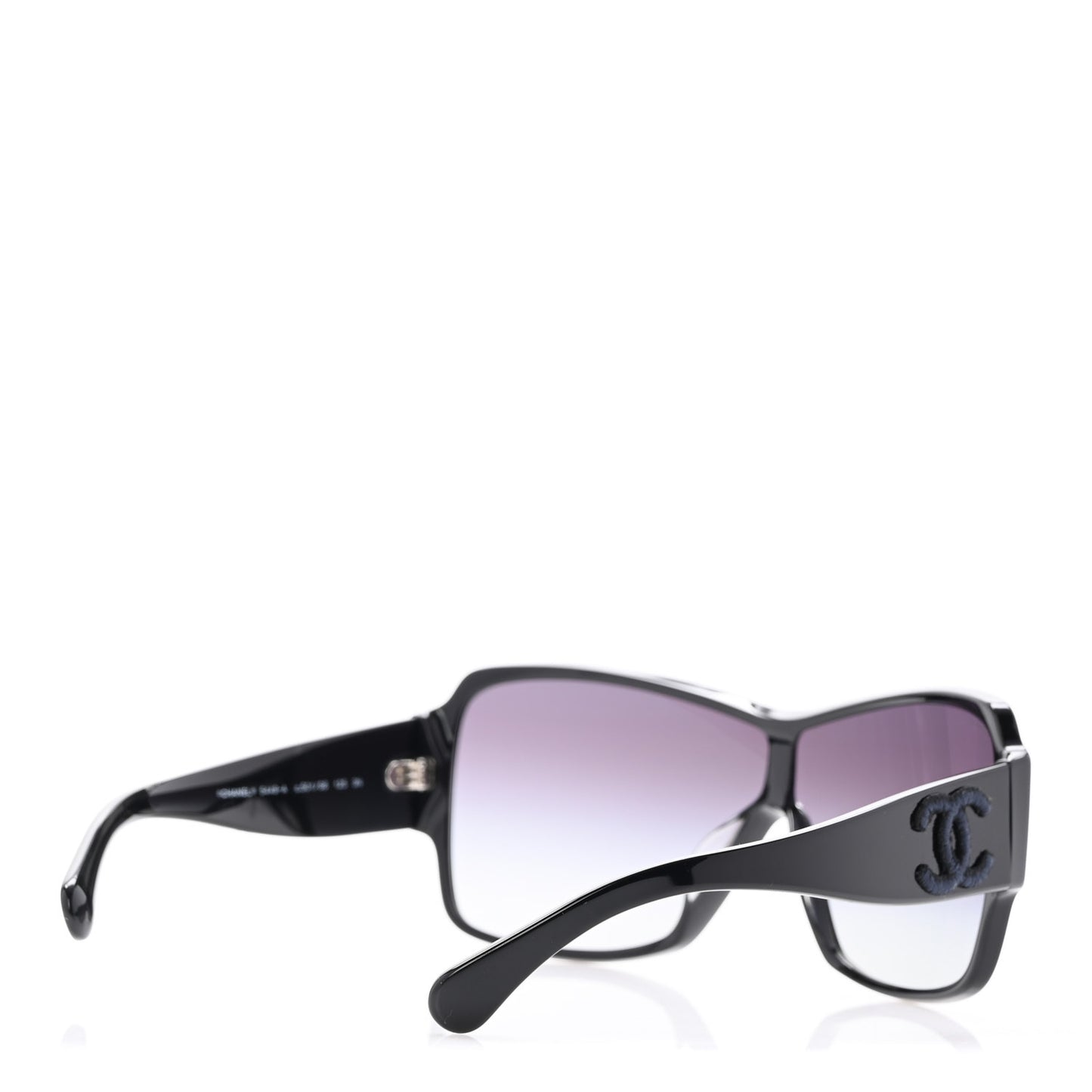 Acetate Shield Sunglasses 5449-A Black