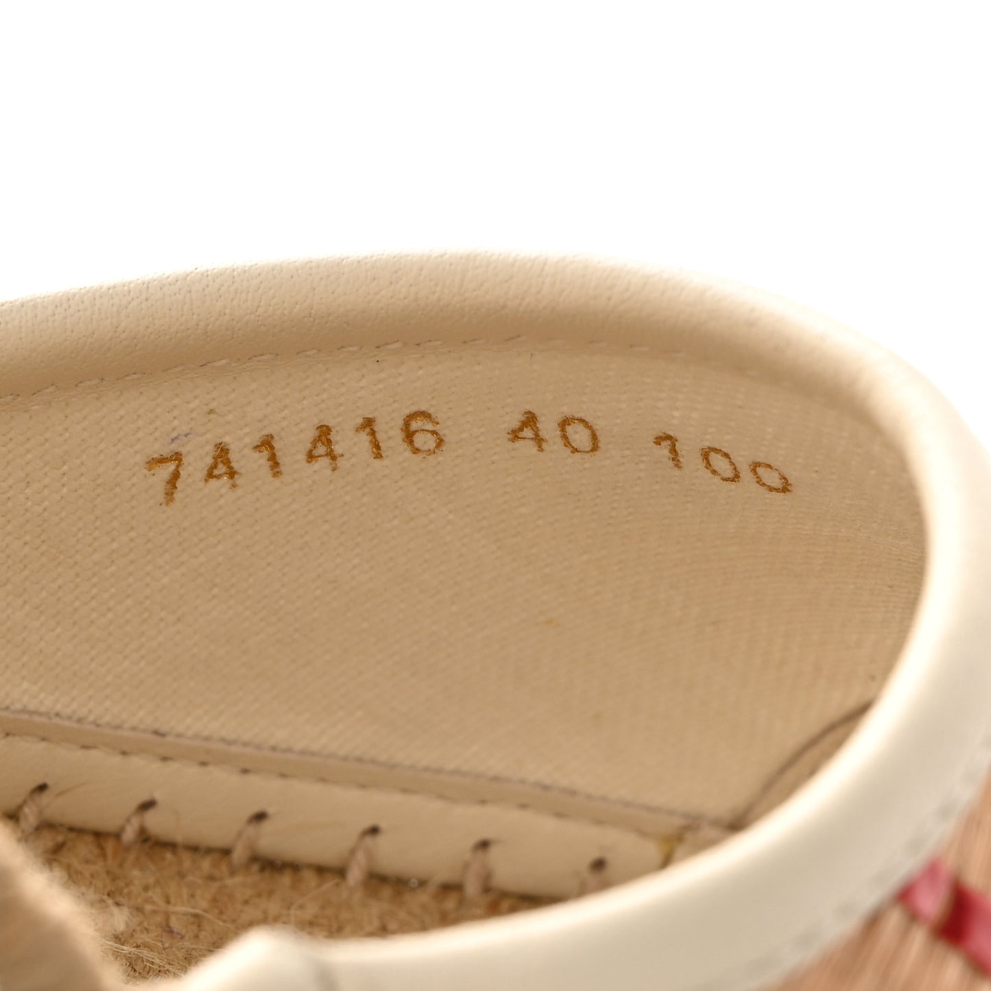 GG Raffia Monogram Ankle Wrap Platform Espadrille Wedge Sandals 40 Beige