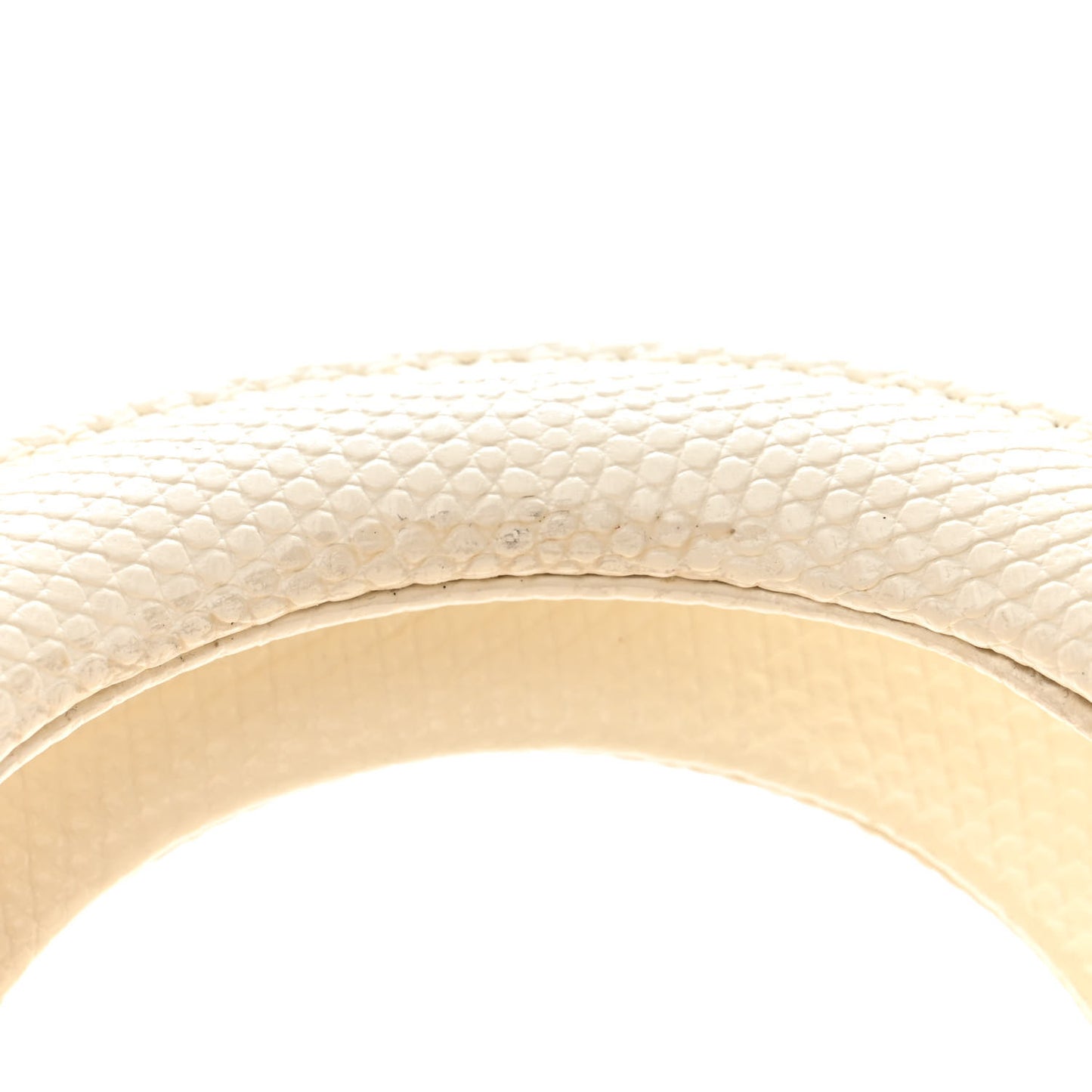 Lizard Mini Lady Dior White