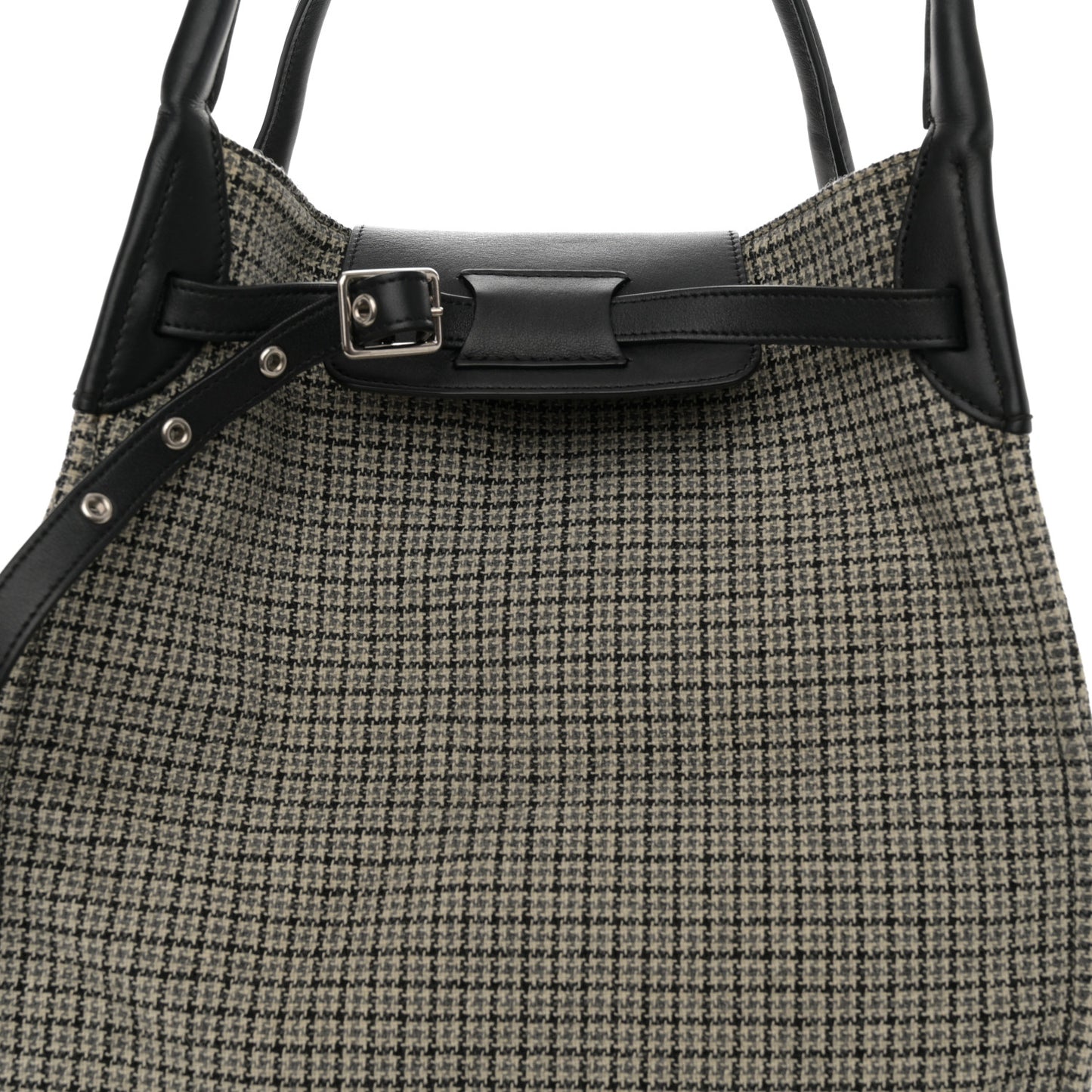 Tweed Smooth Calfskin Medium Big Bag Black