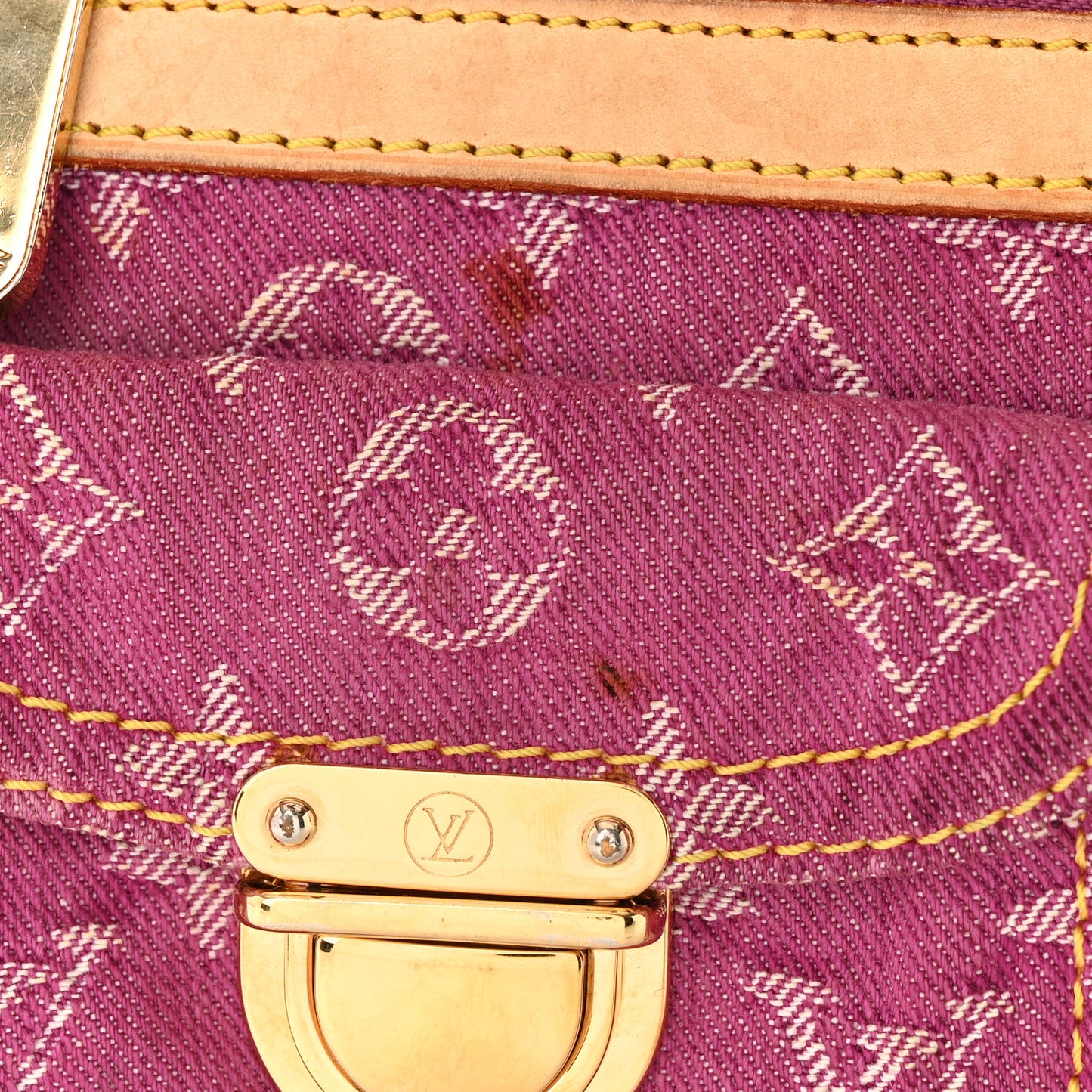 Monogram Denim Neo Speedy Fuchsia