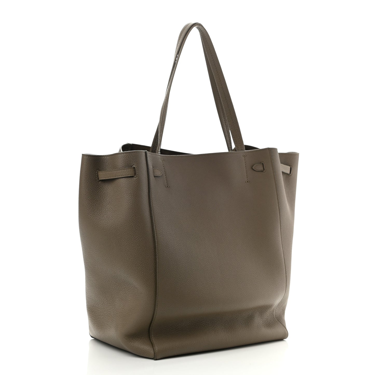 Soft Grained Calfskin Medium Belt Cabas Phantom Taupe