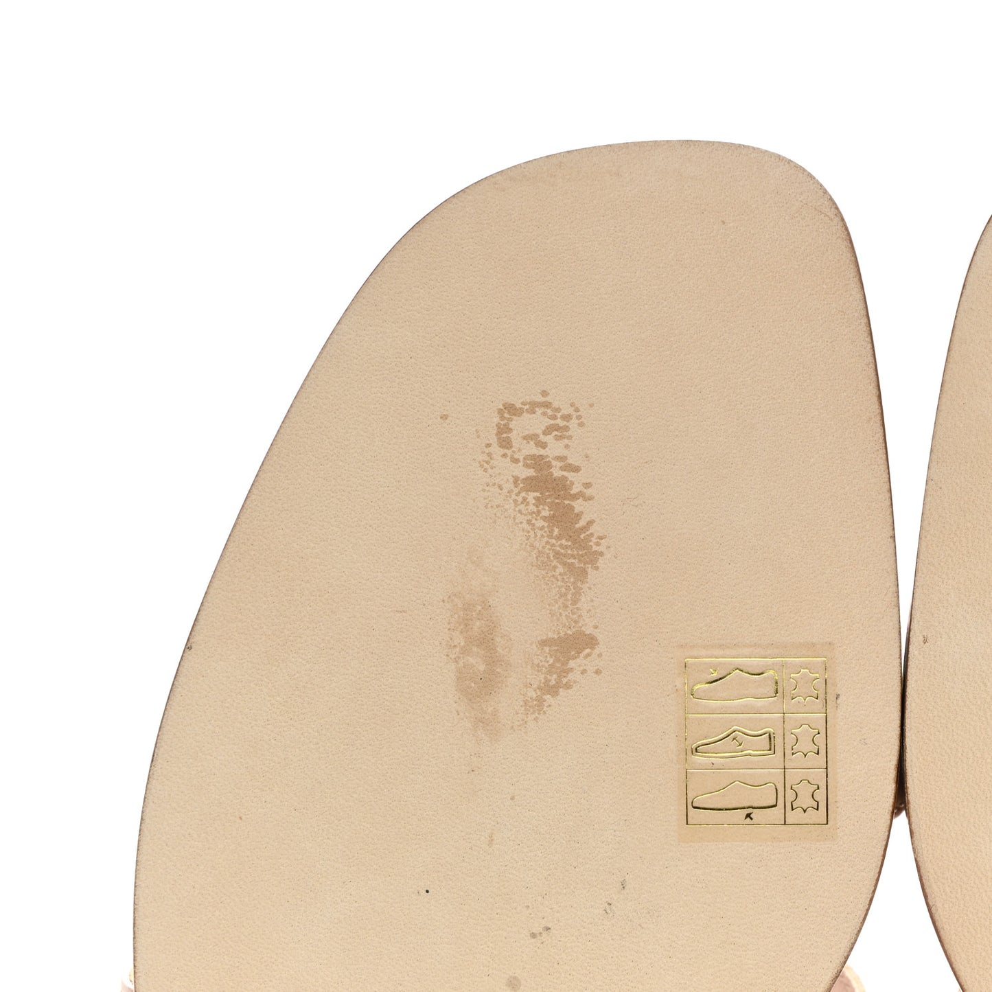Box Calfskin Oran Sandals 41 Beige Nude