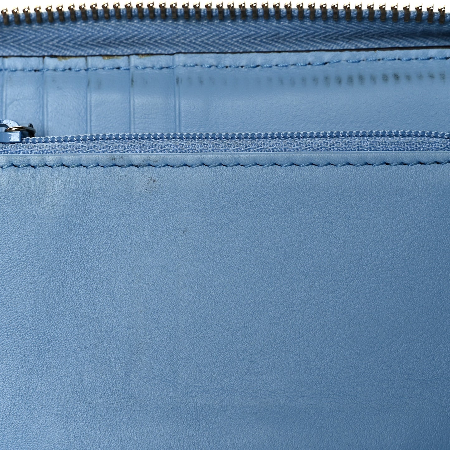 Soft Microguccissima Zip Around Organizer Wallet Mineral Blue