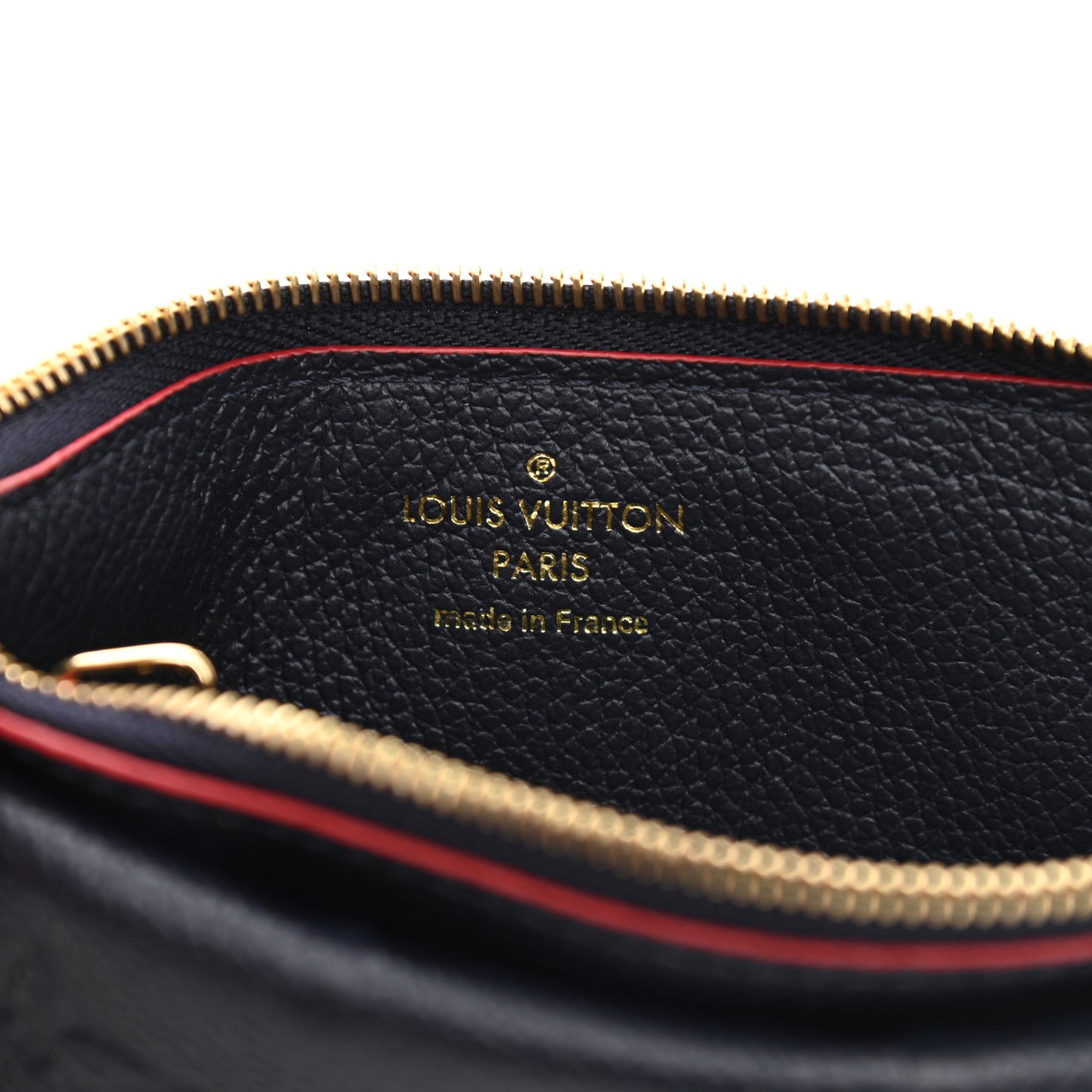 Empreinte Recto Verso Card Holder Marine Rouge